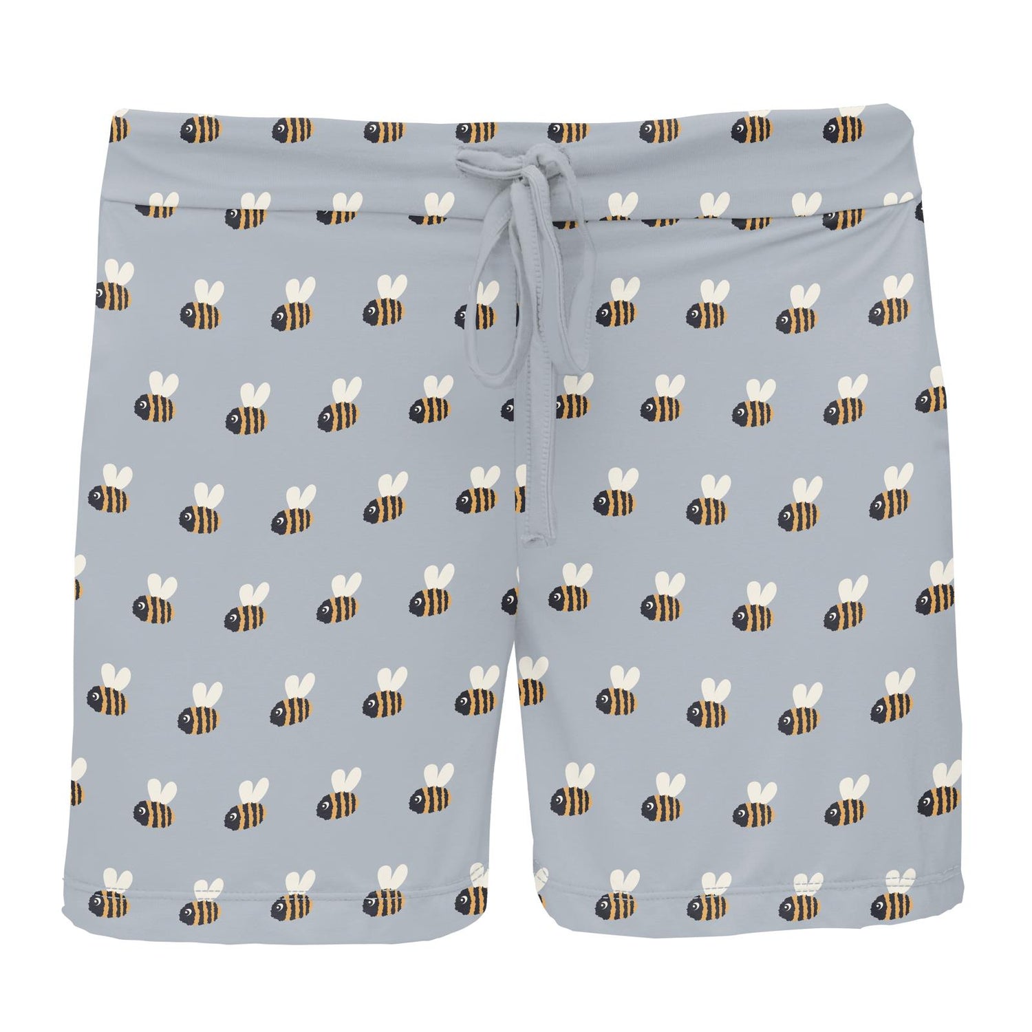 Women's Print Lounge Shorts in Pearl Blue Baby Bumblebee