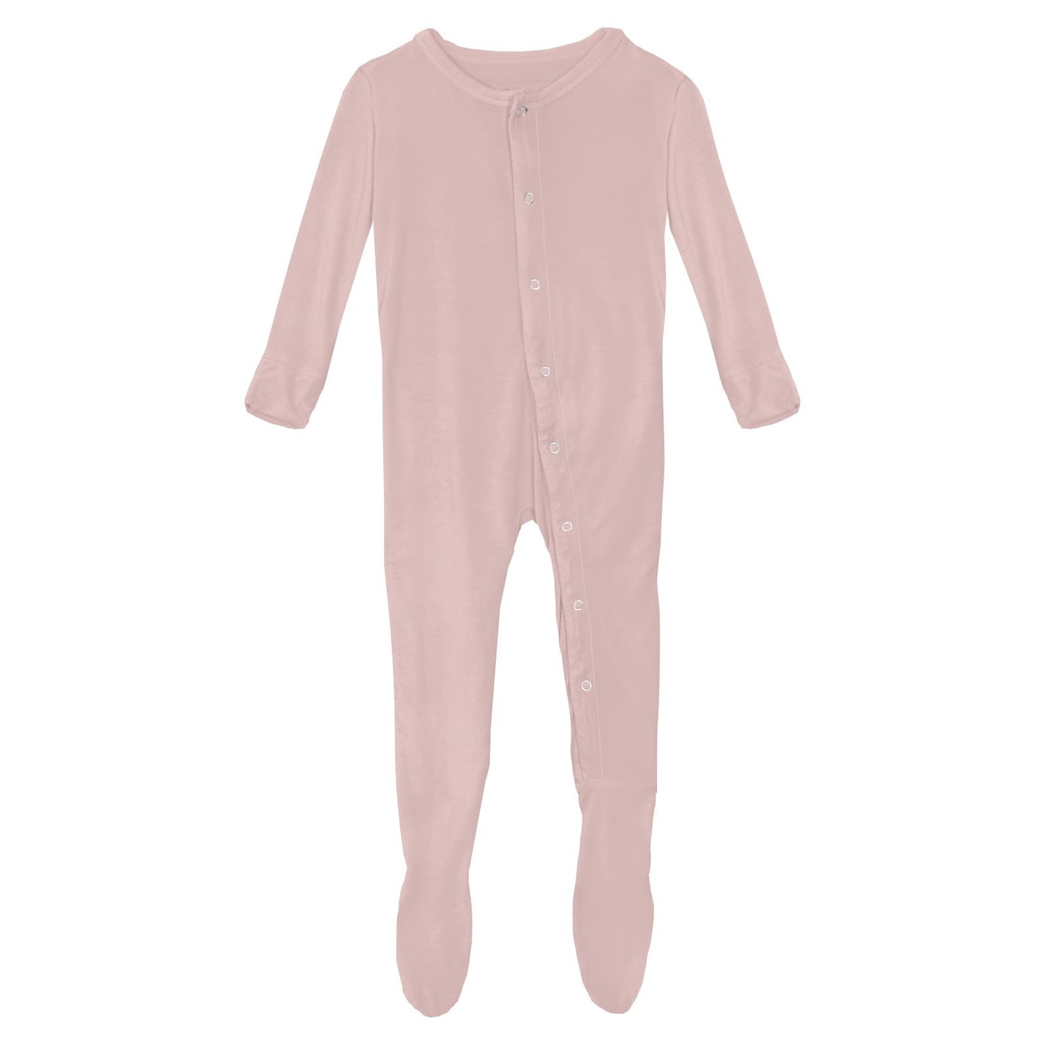 Footie with Snaps in Baby Rose (345177)