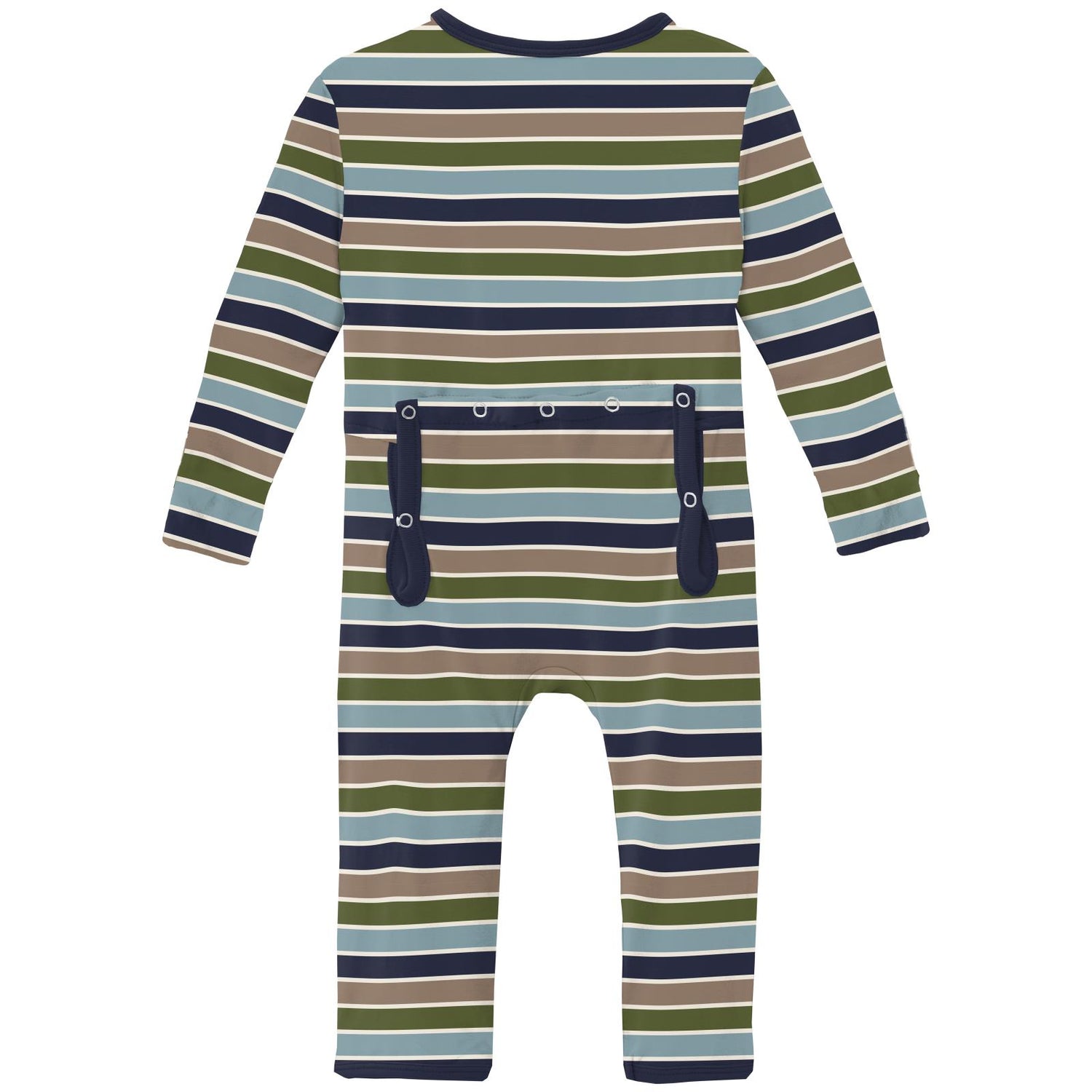 Print Coverall with 2 Way Zipper in Fall Vibes Stripe (351169)