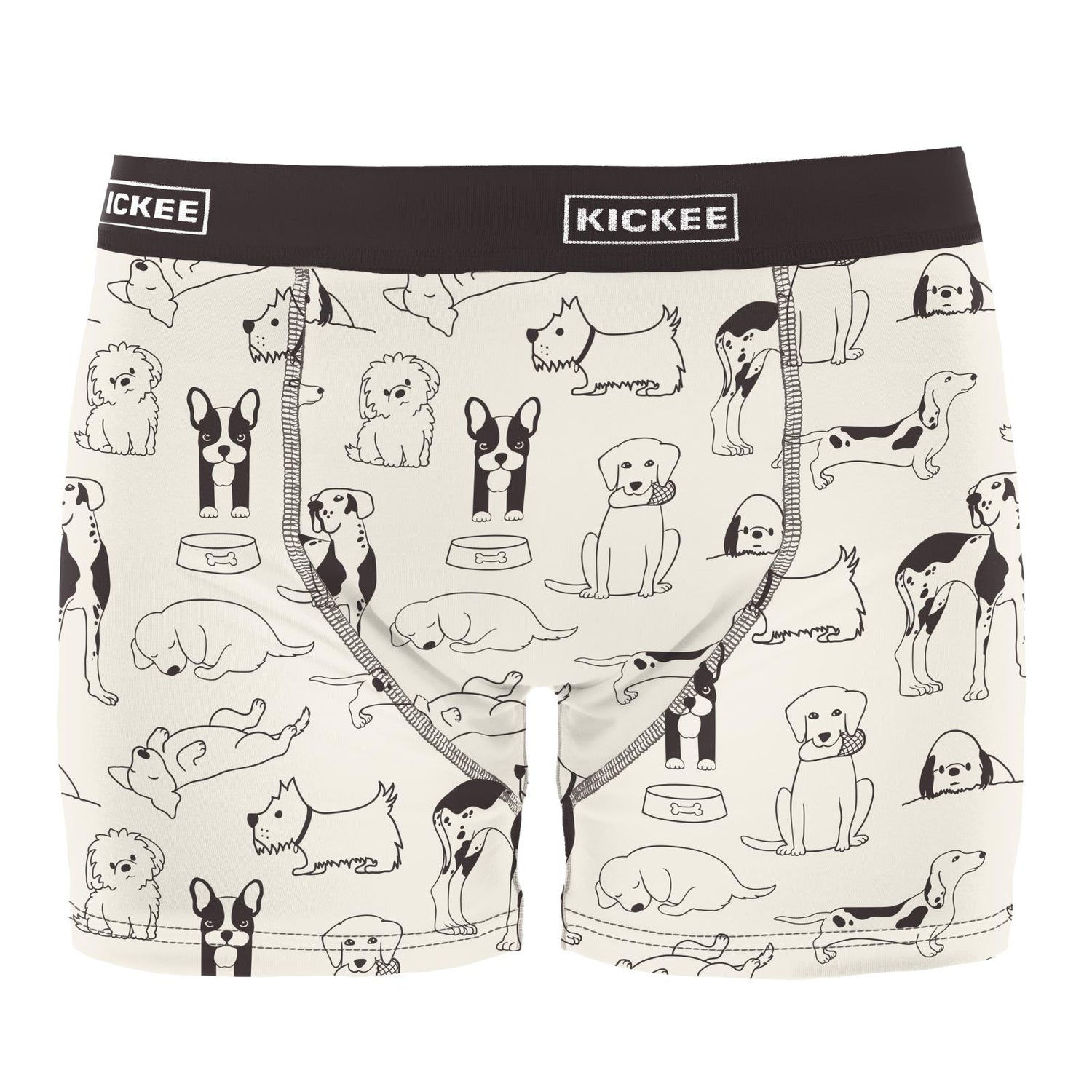 Men's Print Boxer Brief in Natural Dogs (312478)