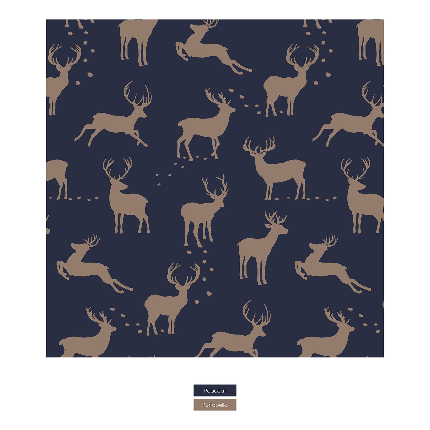 Print Boy's Boxer Brief in Peacoat Elk (348545)