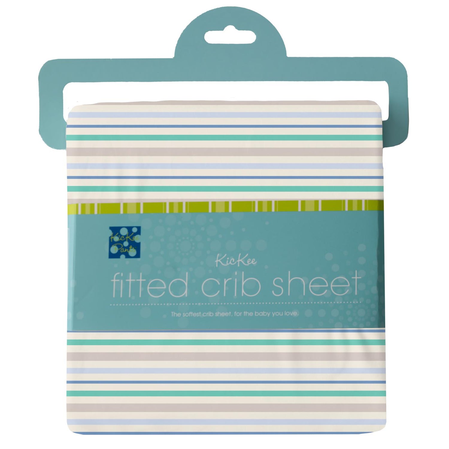 Print Grow with me Crib to Twin Fitted Sheet in Mythical Stripe