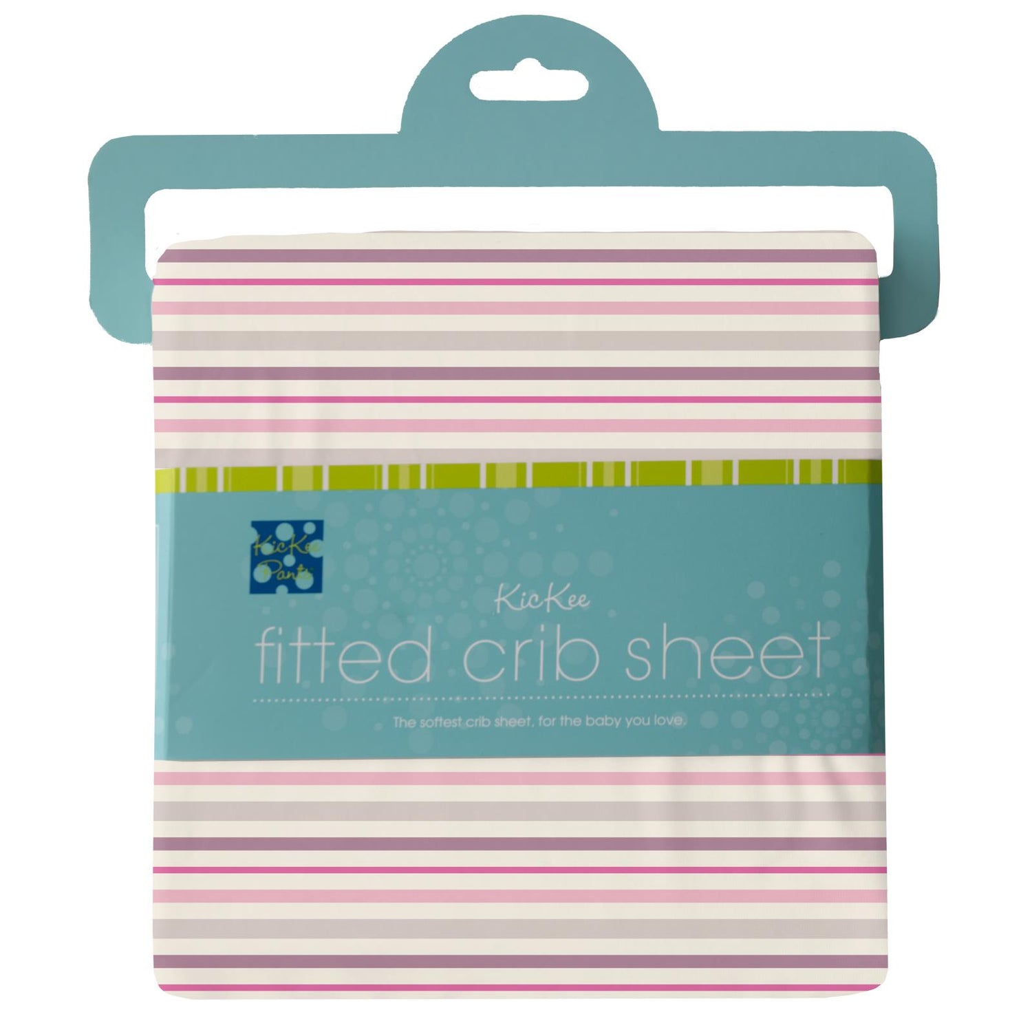 Print Grow with me Crib to Twin Fitted Sheet in Whimsical Stripe