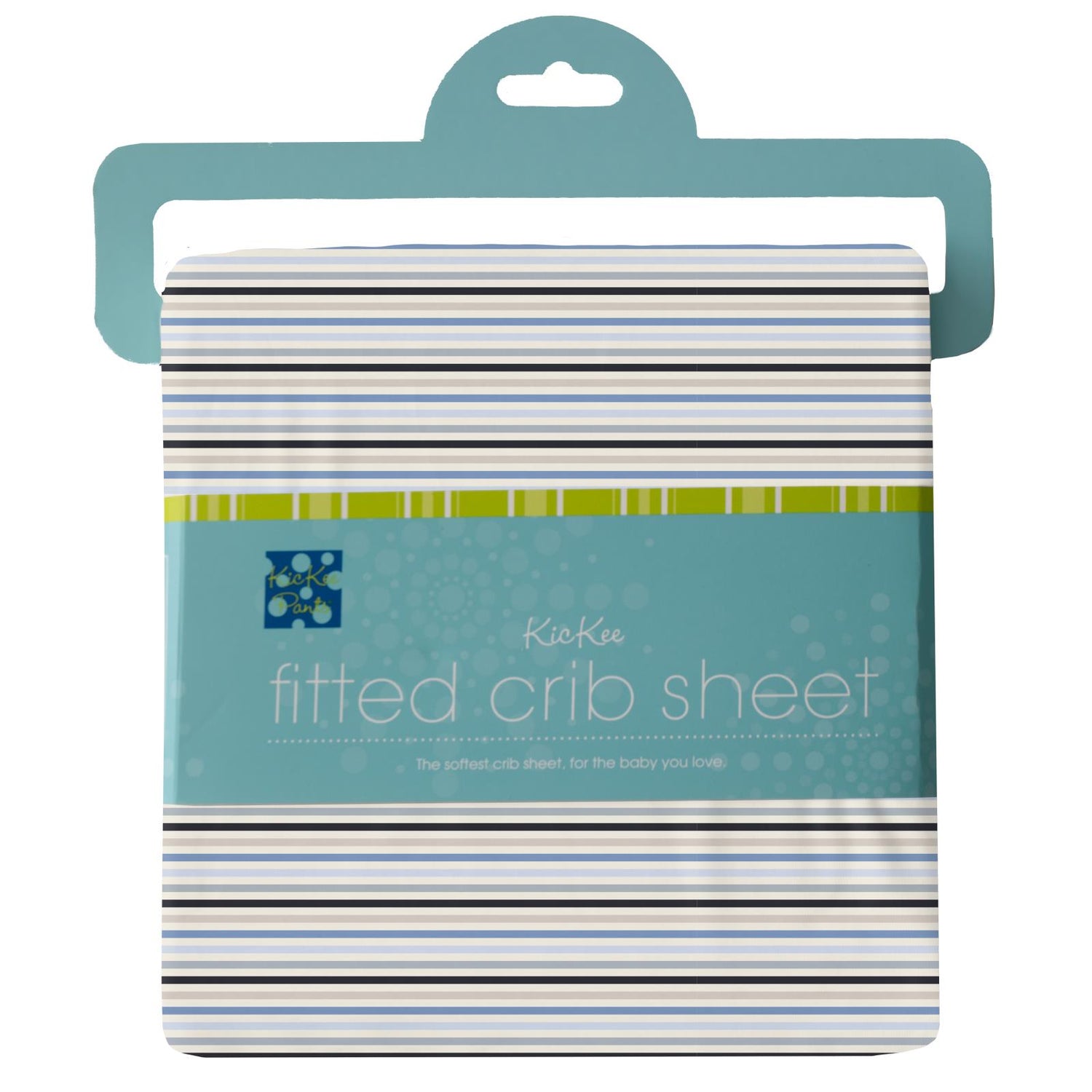 Print Grow with me Crib to Twin Fitted Sheet in Rhyme Stripe