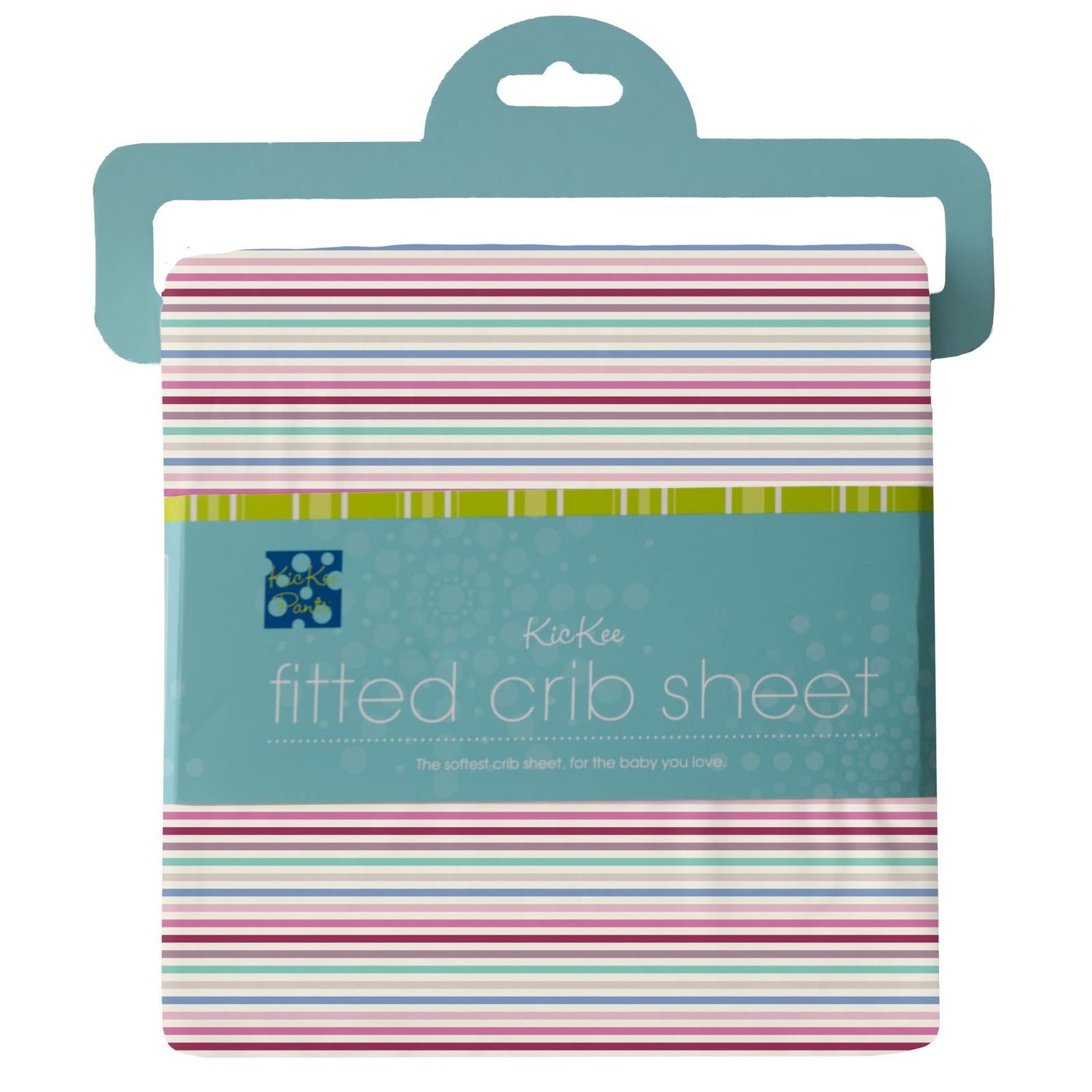 Print Grow with me Crib to Twin Fitted Sheet in Make Believe Stripe