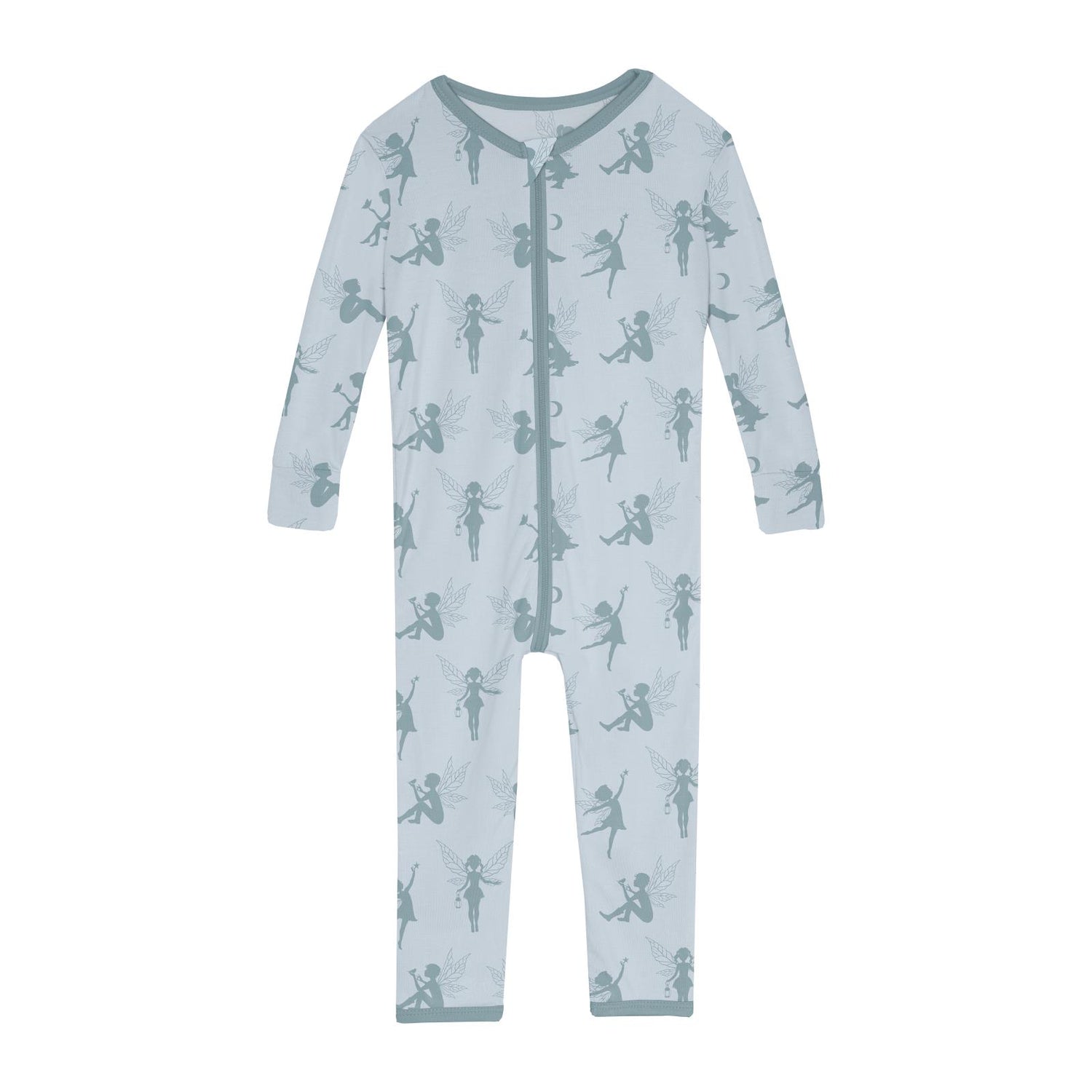 Print Convertible Sleeper with Zipper in Illusion Blue Forest Fairies (293905)