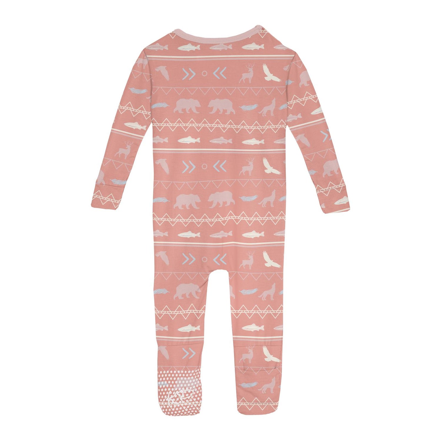 Print Convertible Sleeper with Zipper in Blush Native Tribal Lore (293973)
