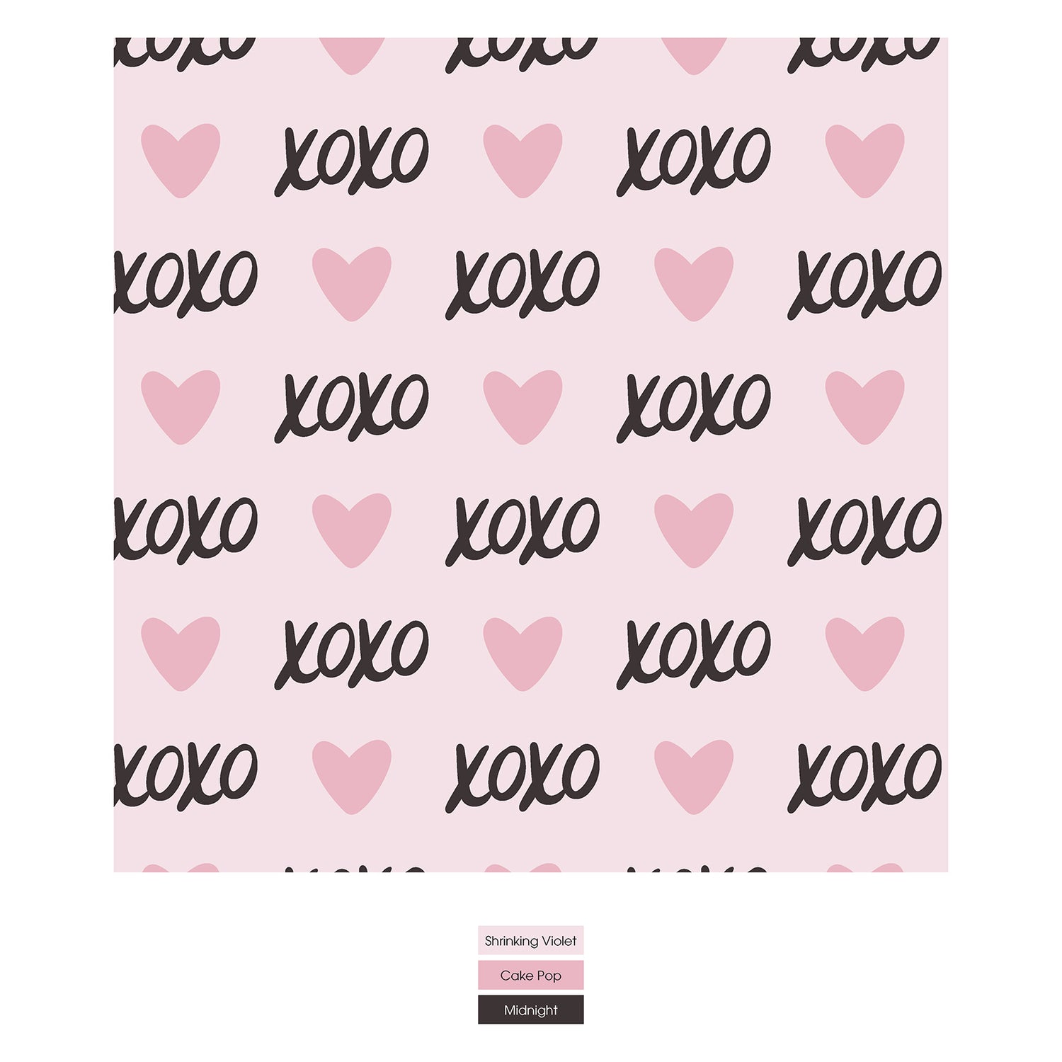 Print Layette Gown Converter & Single Knot Hat Set in Shrinking Violet XOXO (315915)