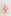 Print Short Sleeve Swing Dress in Baby Rose Heart Bunting (378101)