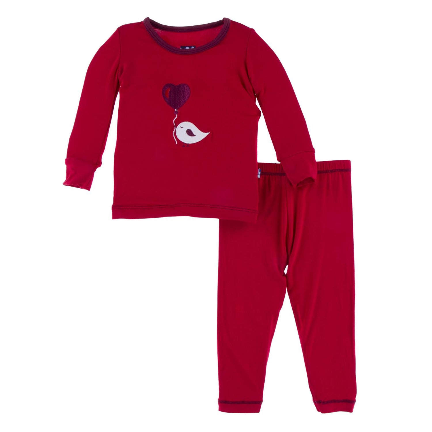 Holiday Long Sleeve Applique Pajama Set in Balloon Love Bird (353856)