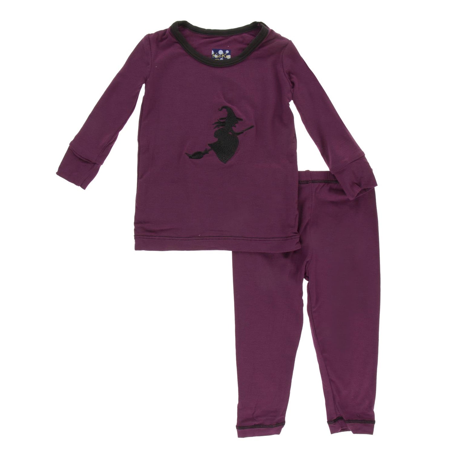 Holiday Long Sleeve Applique Pajama Set in Grapevine Witch (353857)