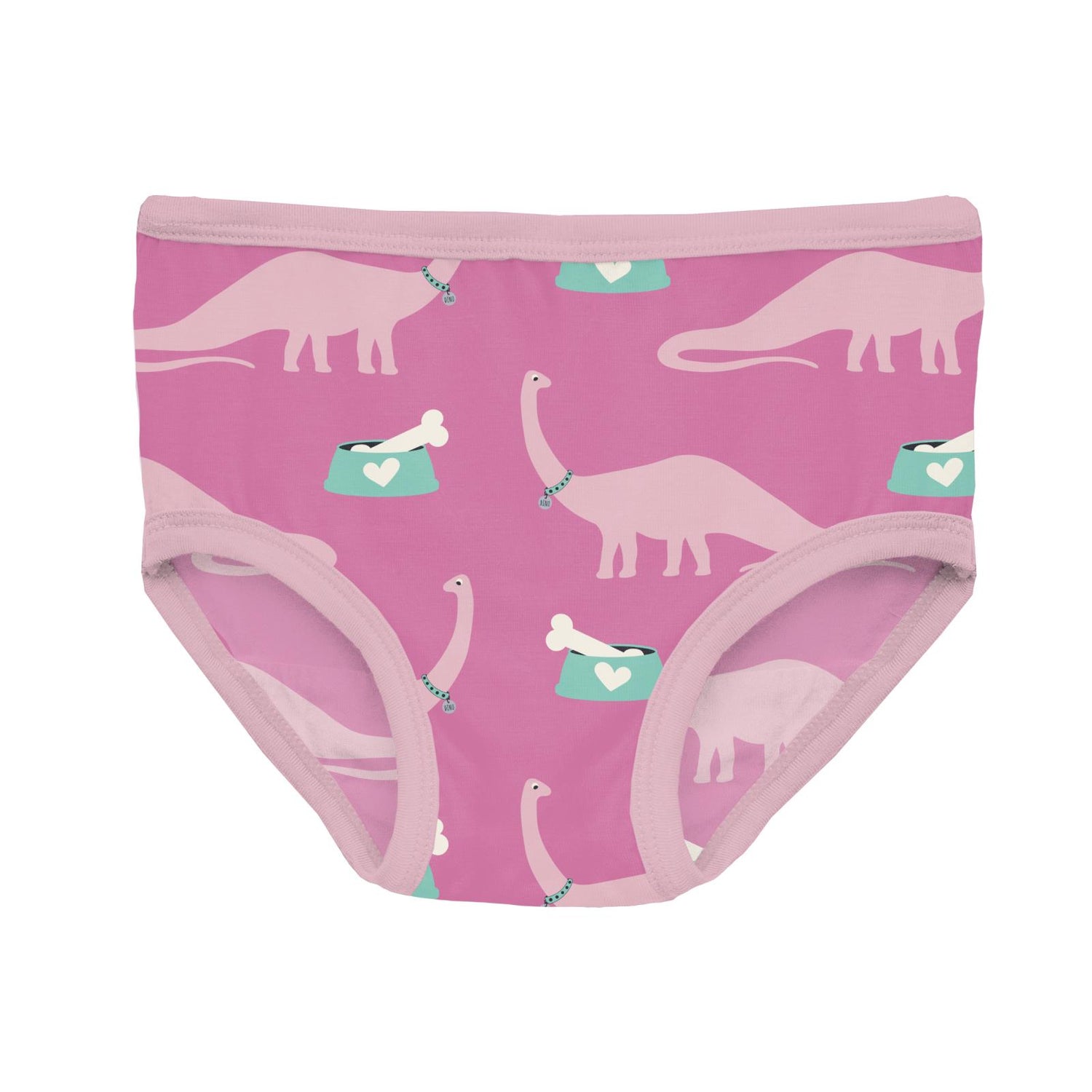 Print Girl's Underwear Set of 3 in Natural ABC Monsters, Cake Pop & Tulip Pet Dino