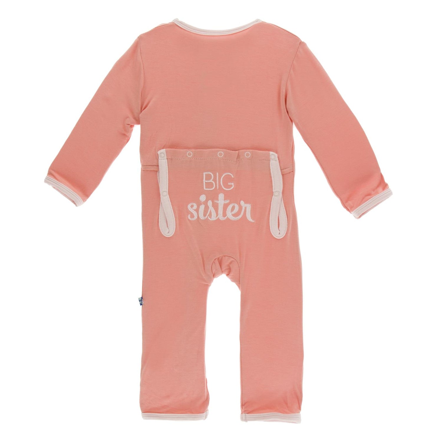 Holiday Applique Coverall in Blush Big Sister (199925)
