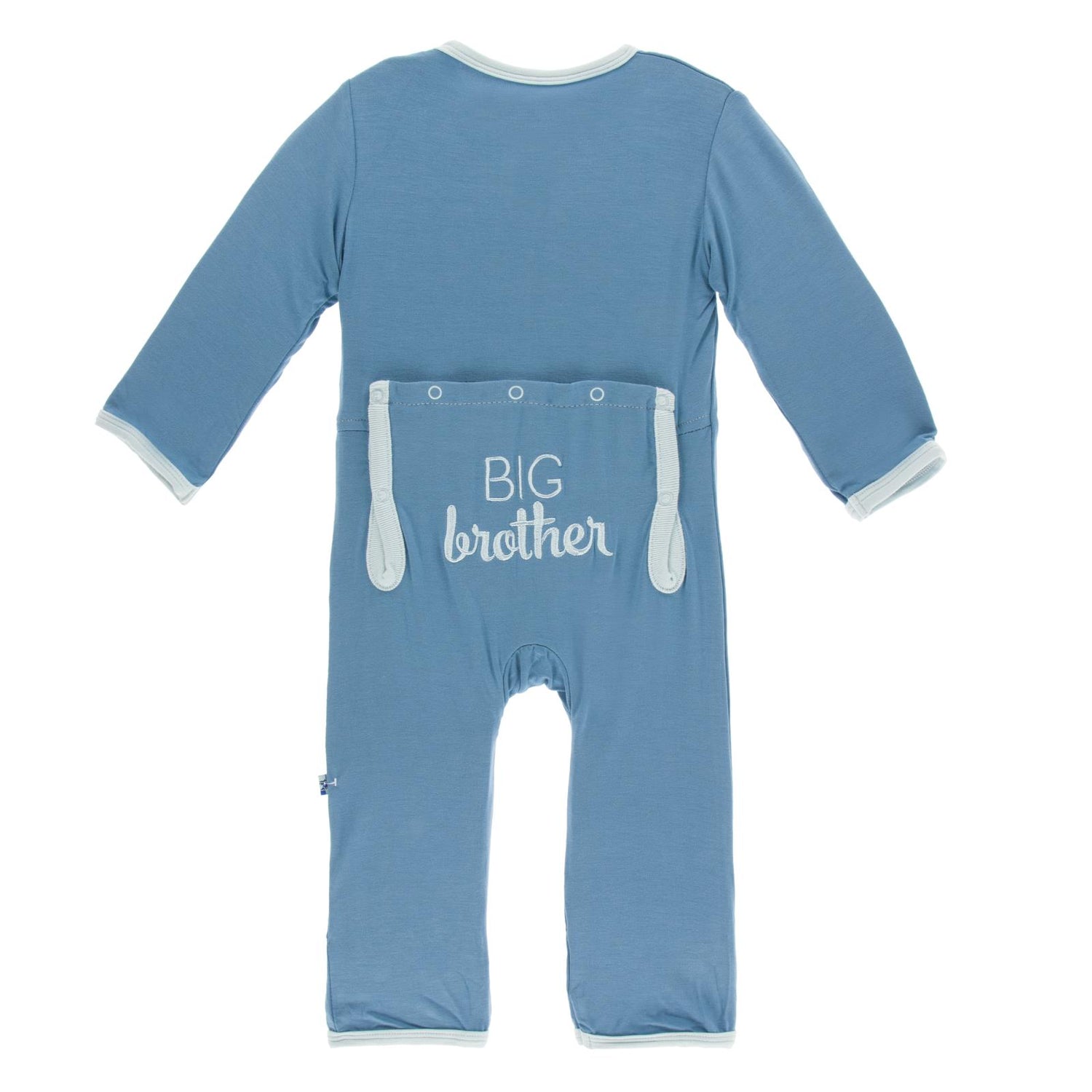 Holiday Applique Coverall in Blue Moon Big Brother (200059)