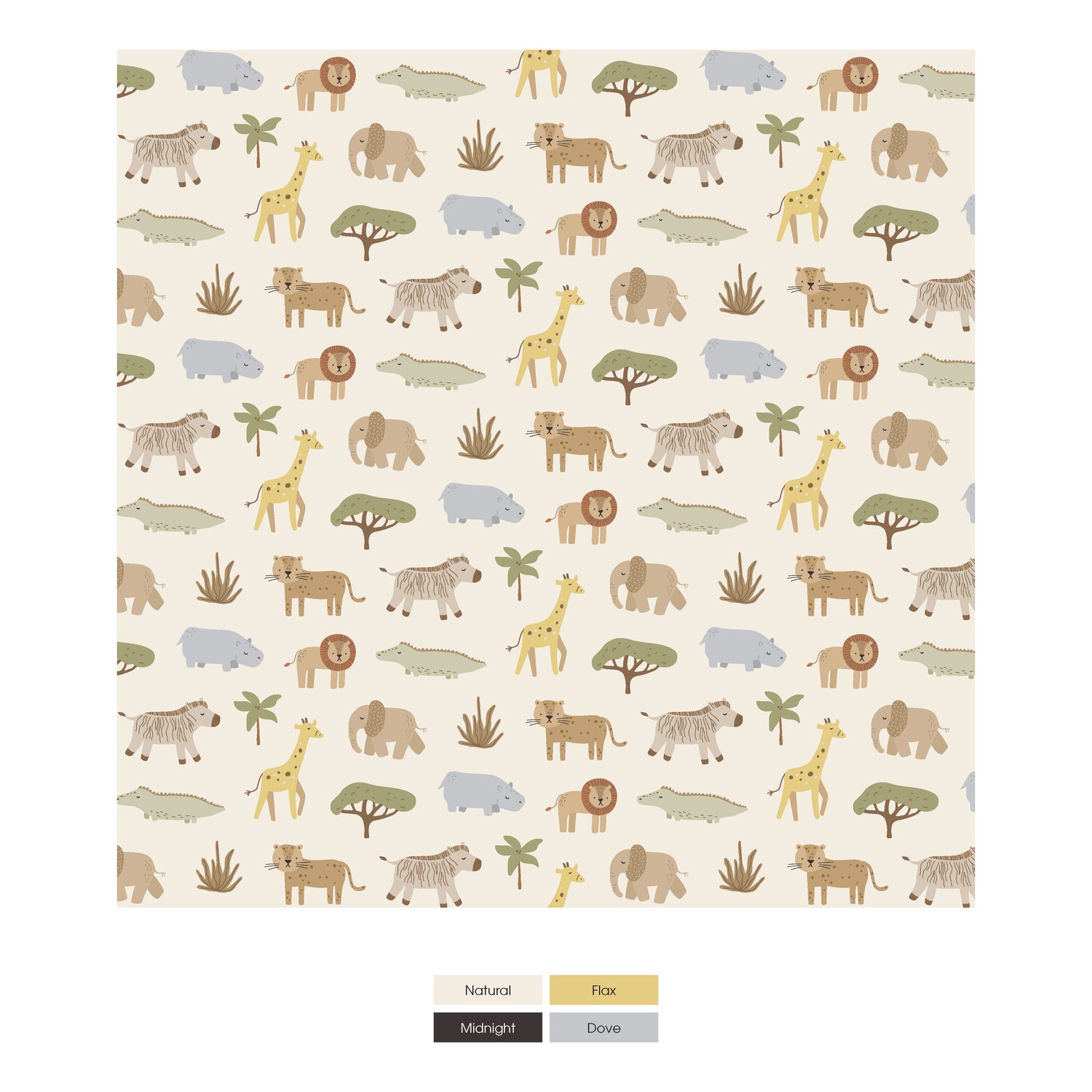 Print Convertible Coverall in Natural Mini Safari (374677)