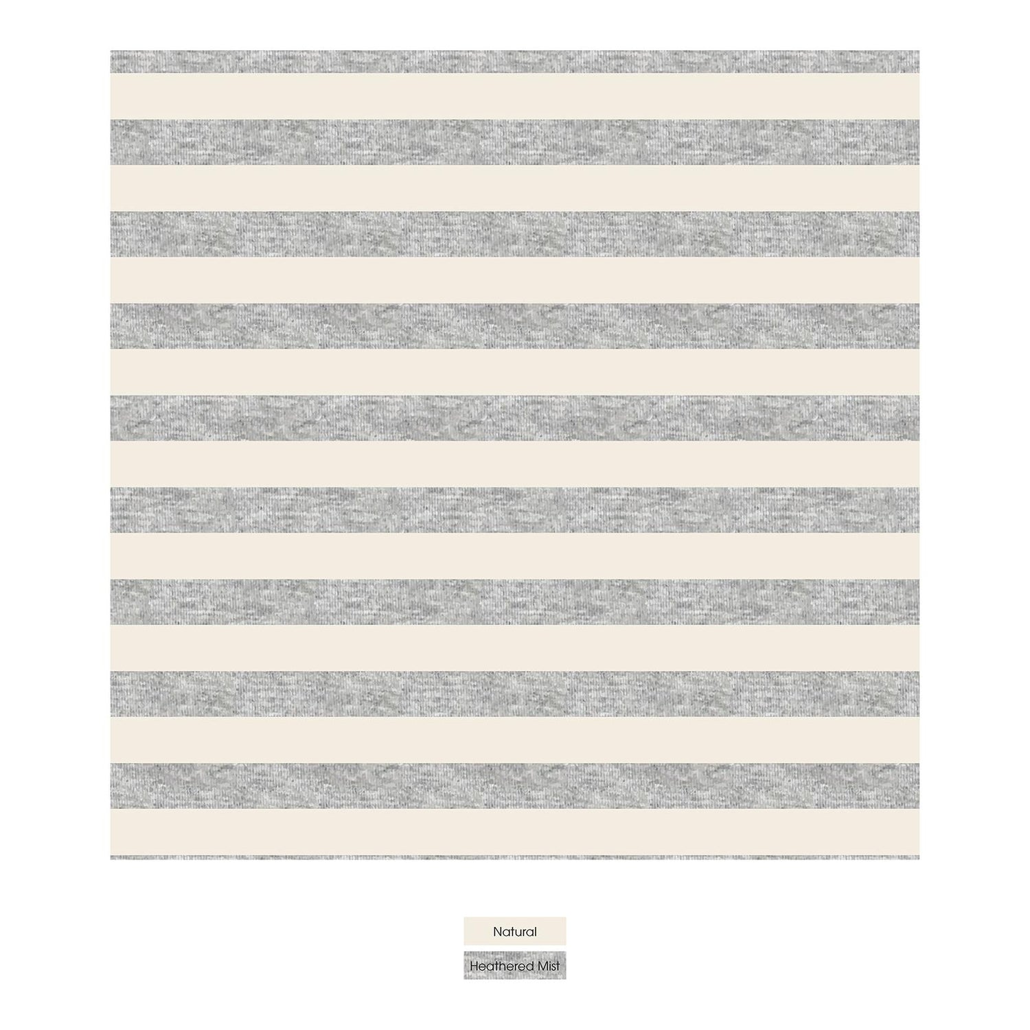 Print Changing Pad Cover in Heathered Mist Sweet Stripe (288464)