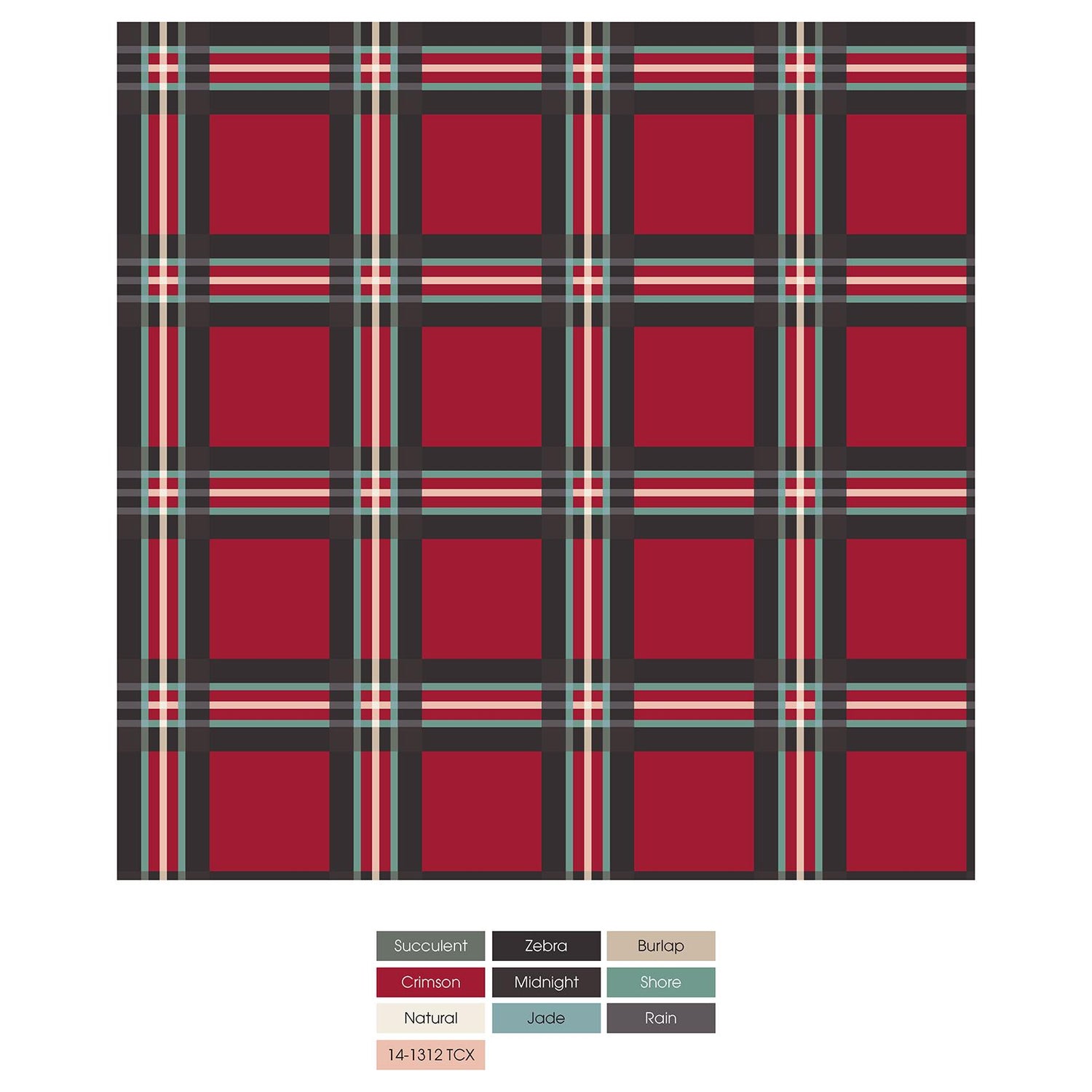 Print Girl's Underwear in Classic Holiday Plaid (288342)