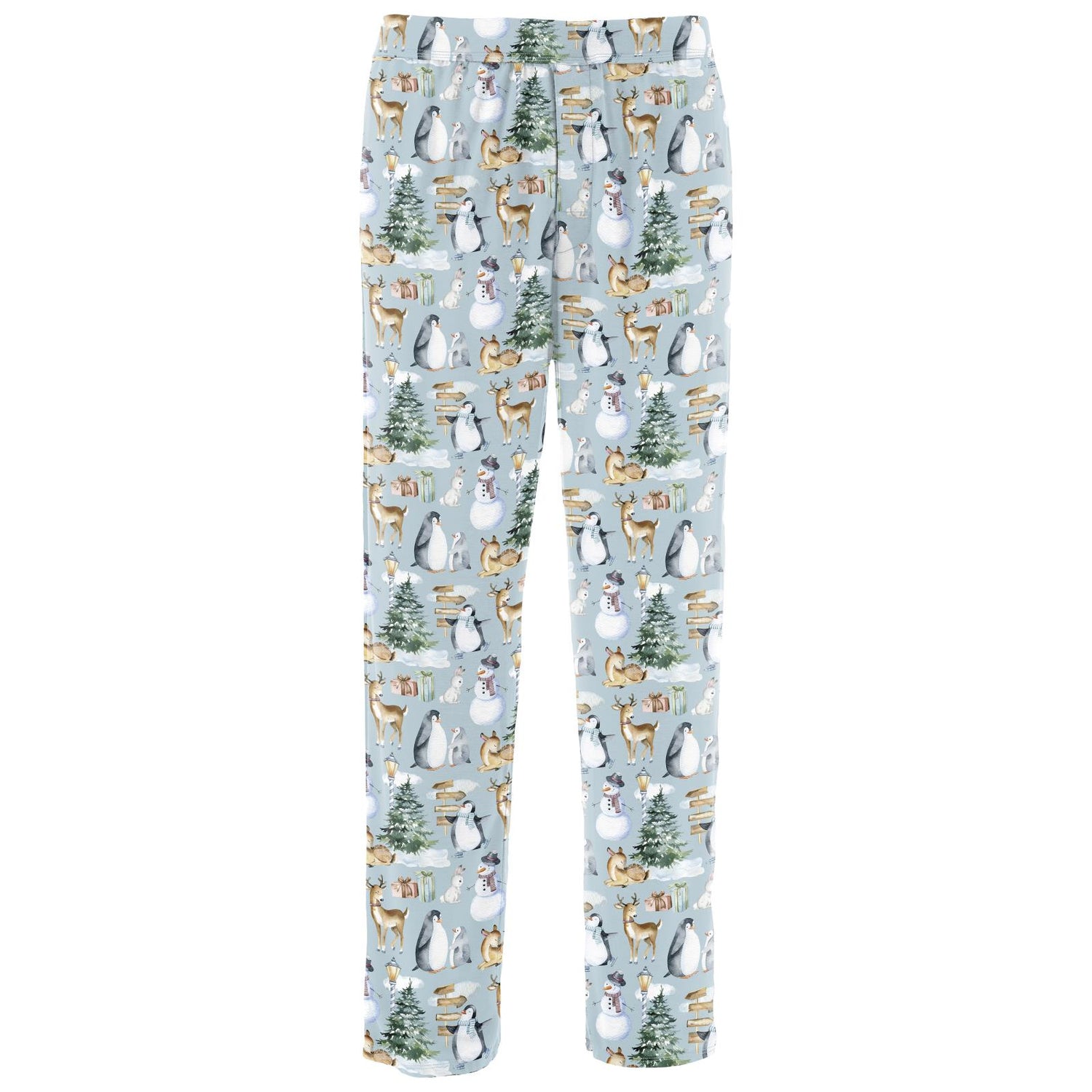 Men's Print Pajama Pants in Spring Sky Winter Woodland (345611)