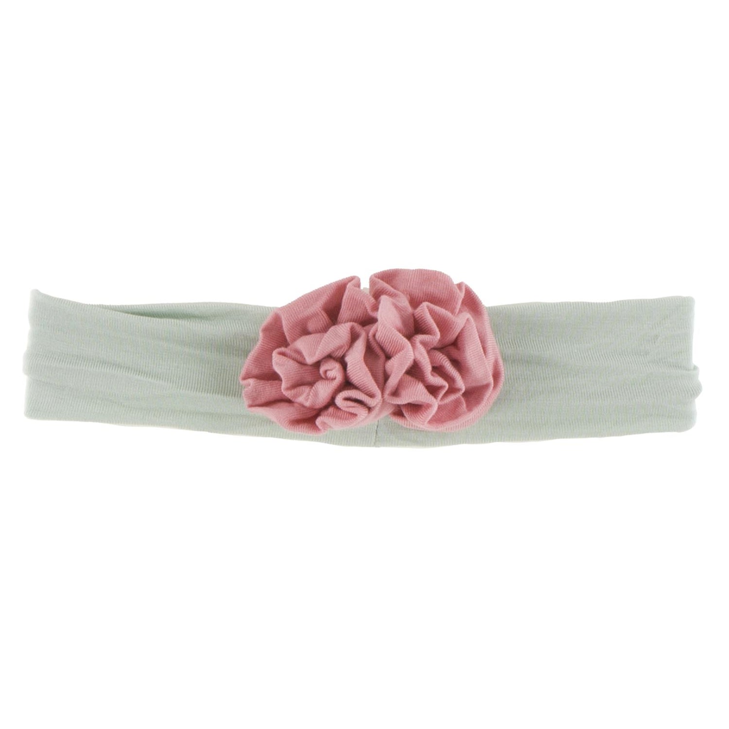 Flower Headband in Aloe with Strawberry (114122)
