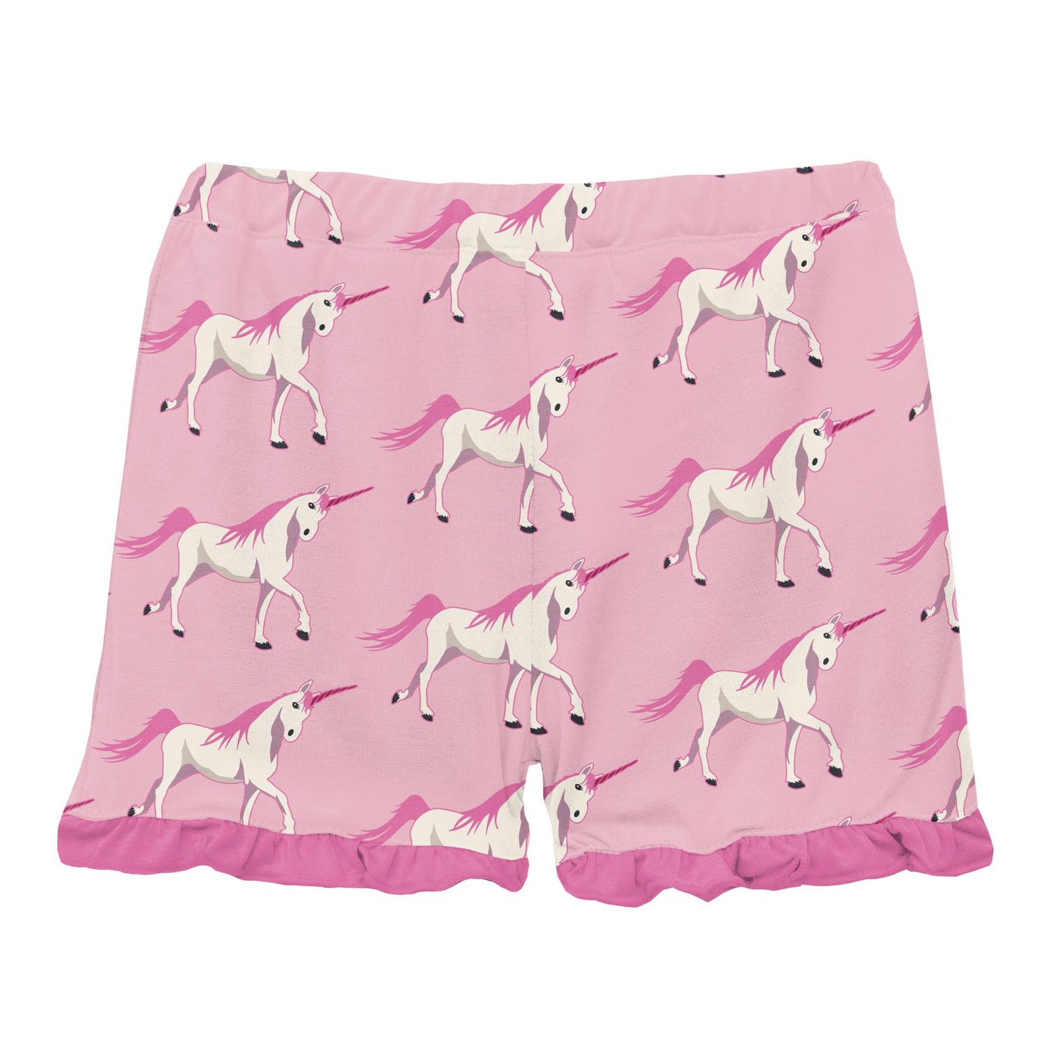 Print Ruffle Shorts in Cake Pop Prancing Unicorn (270831)