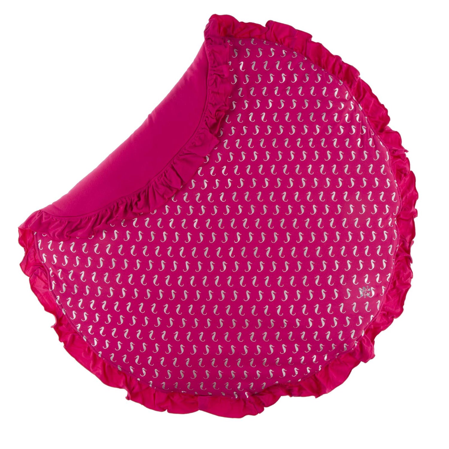 Print Ruffle Fluffle Padded Playmat in Prickly Pear Mini Seahorses (120259)