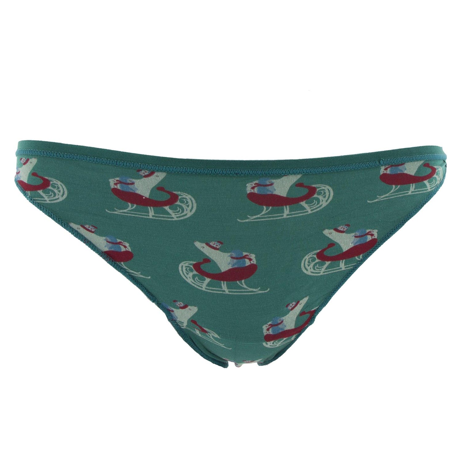 Print Women's Bikini Brief in Ivy Sled