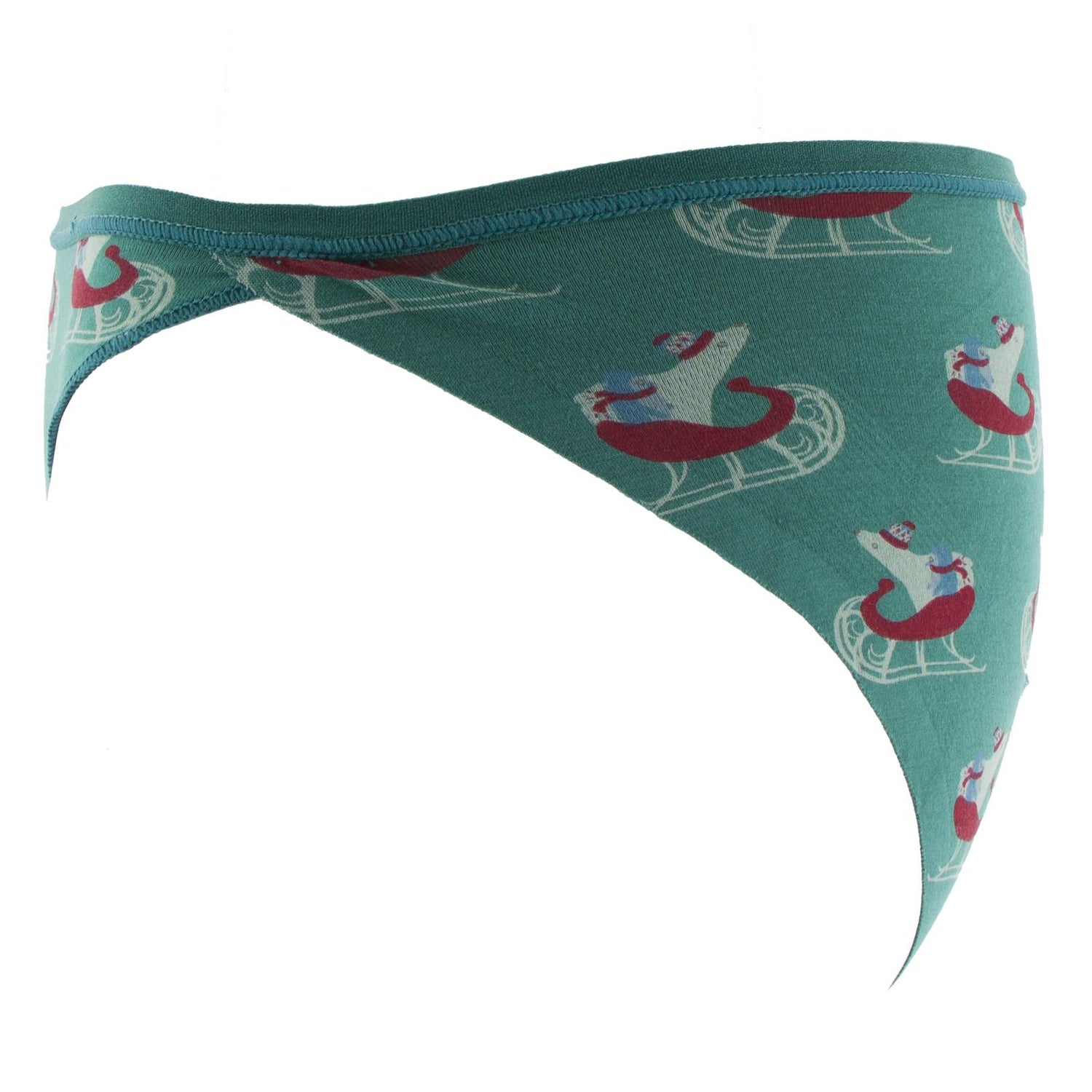 Print Women's Bikini Brief in Ivy Sled