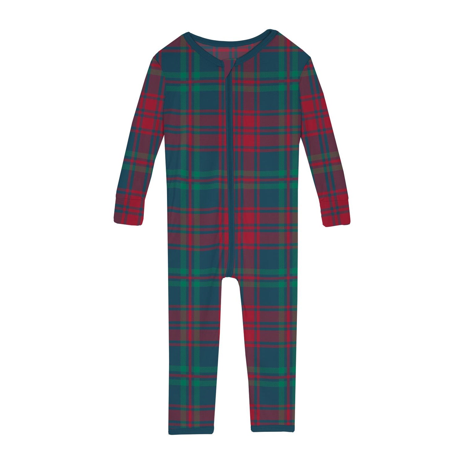 Print Convertible Sleeper with Zipper in Peacock Plaid (301553)