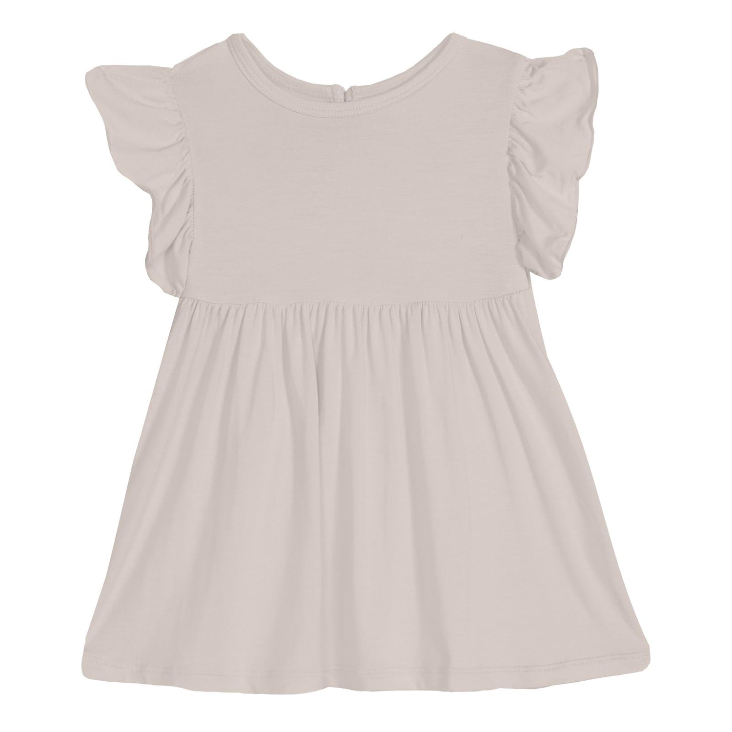Short Sleeve Lola Swing Dress in Latte (341627)