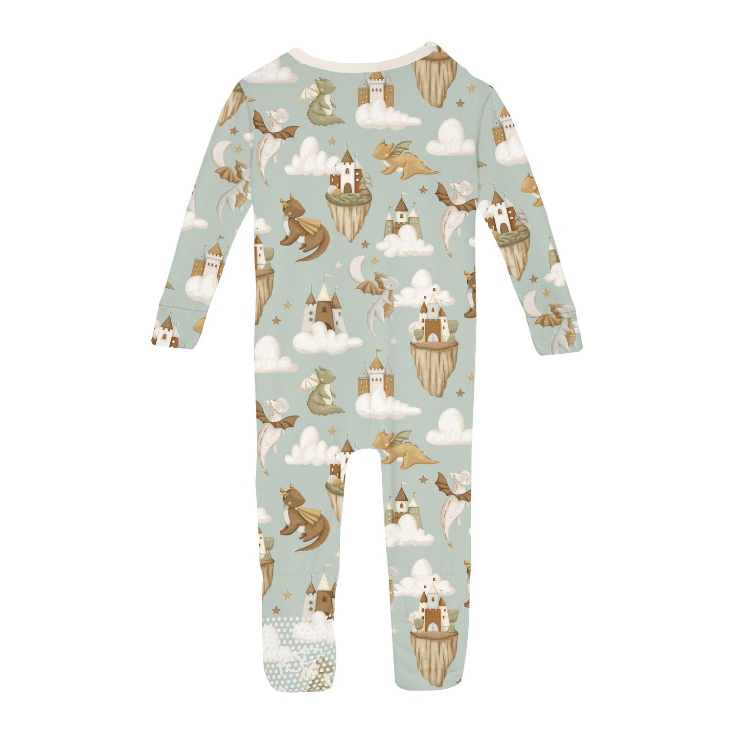 Print Convertible Coverall in Aloe Castles and Clouds (361312)