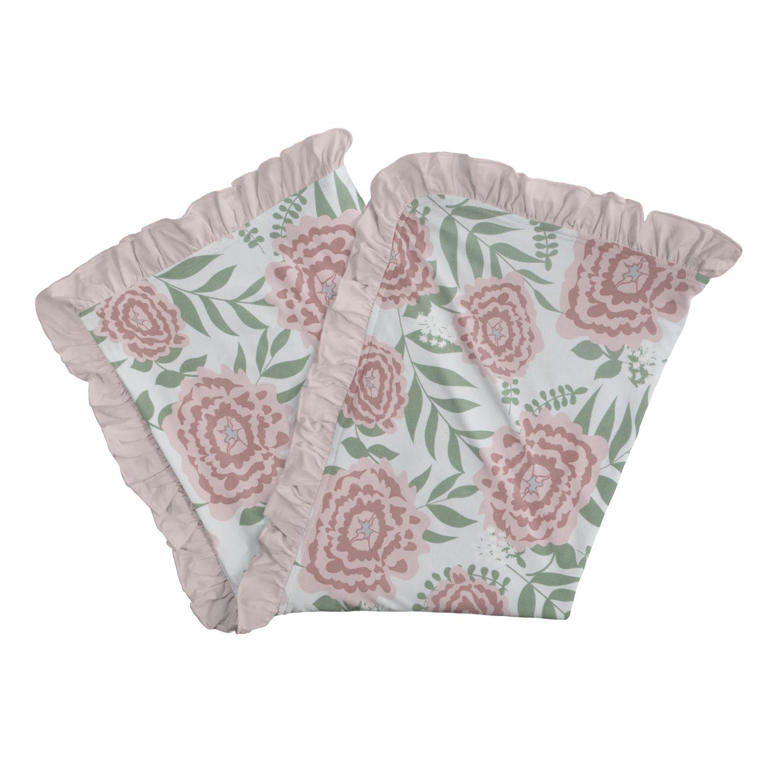 Print Ruffle Stroller Blanket in Fresh Air Florist (128907)