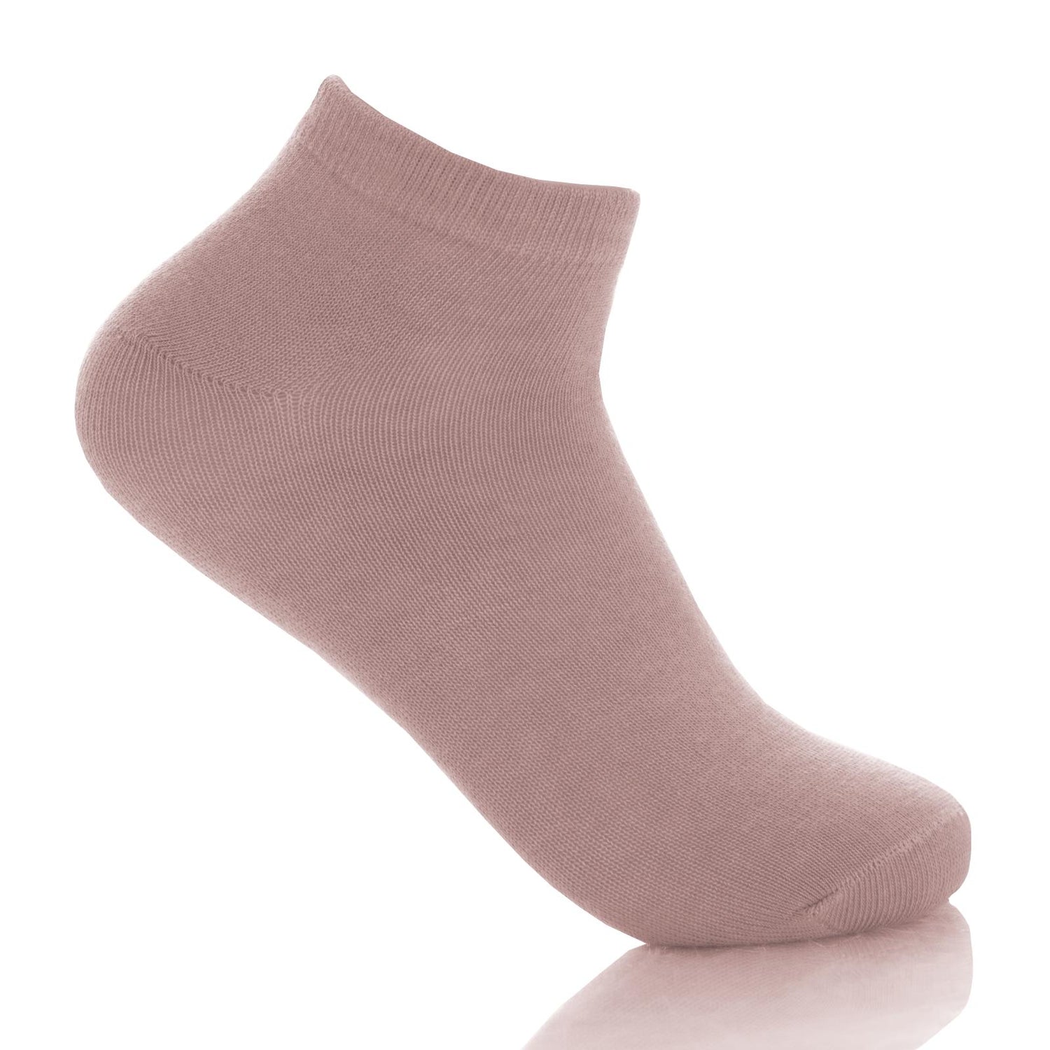 Women's Solid Ankle Socks in Antique Pink
