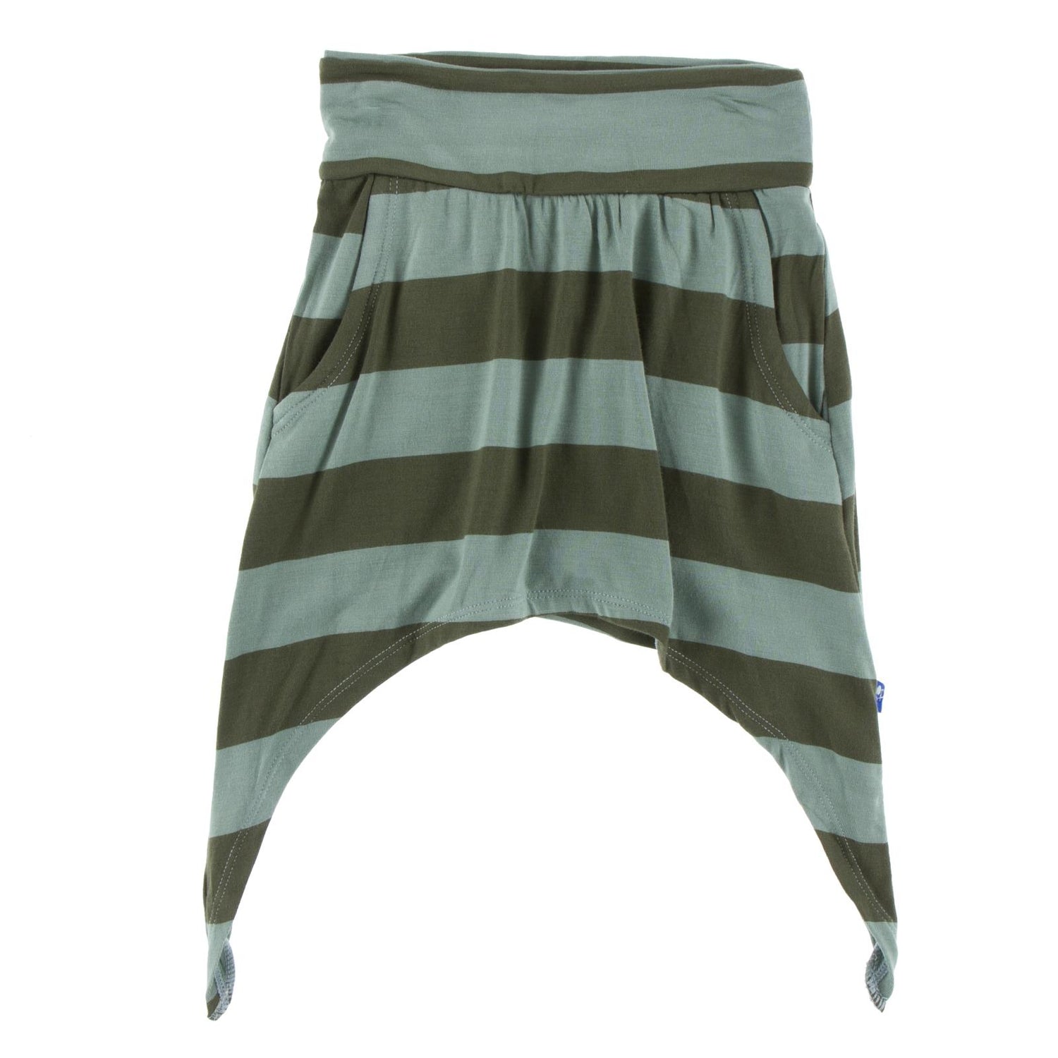 Print Side-Tailed Skirt in Paleontology Fauna Stripe (103209)