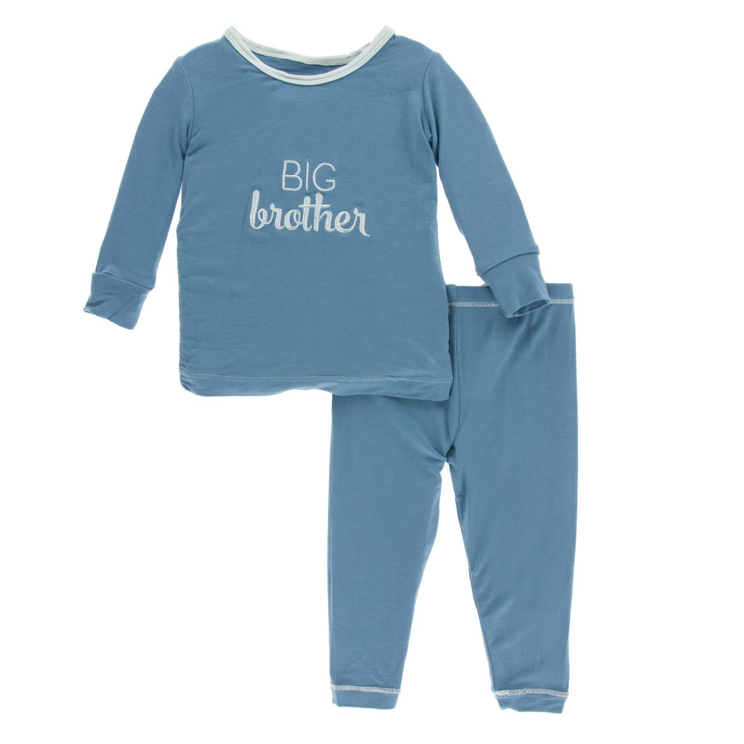Long Sleeve Applique Pajama Set in Blue Moon Big Brother (265605)
