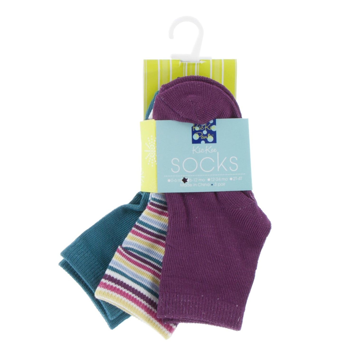 Girl Socks (Set of 3) in Seagrass, Girl Perth Stripe, & Starfish (339252)