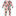 Print Coverall with Zipper in Strawberry Plumeria (222822)