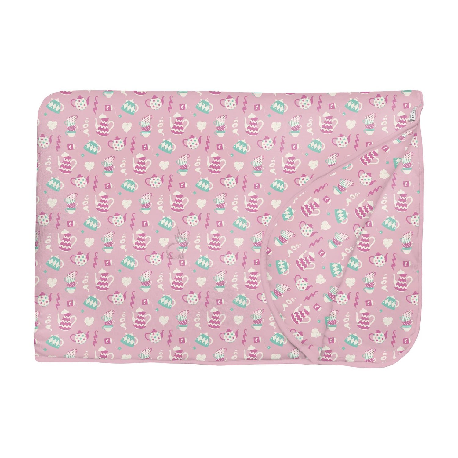 Print Fluffle Throw Blanket with Embroidery in Cake Pop Tea Party