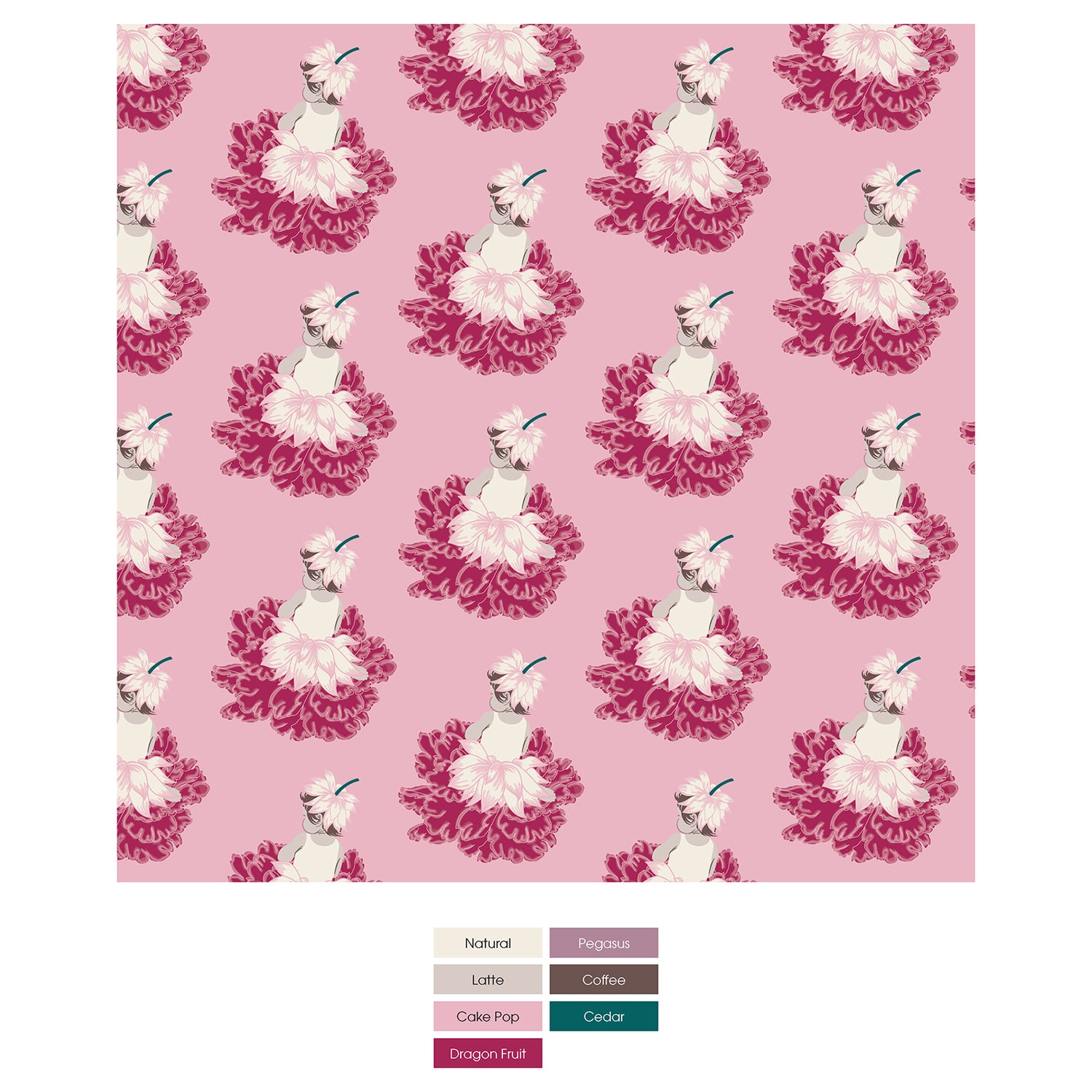 Short Sleeve Graphic Tee Pajama Set with Shorts in Cake Pop Thumbelina (287487)