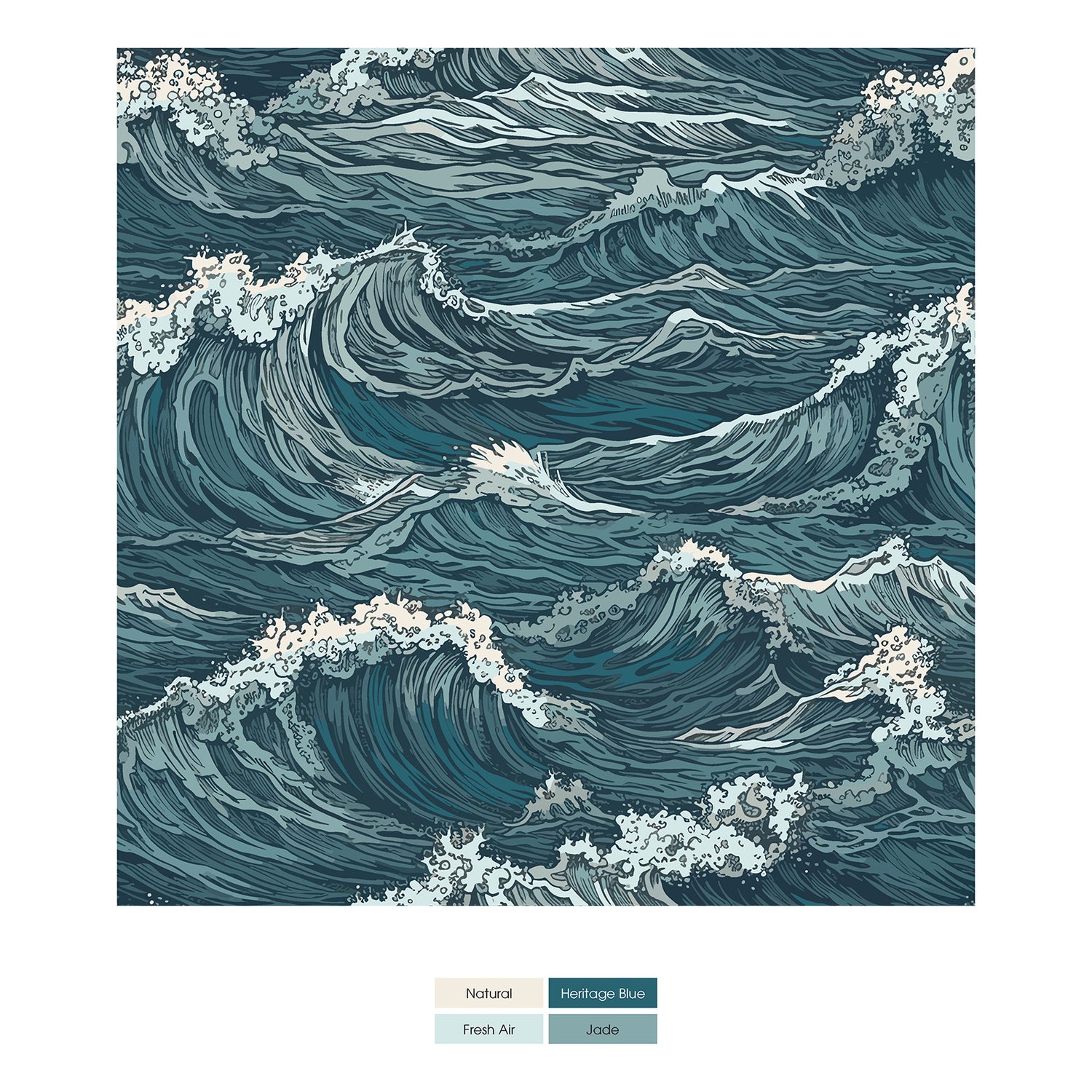 Print Convertible Sleeper with Zipper in Oceanic (331143)