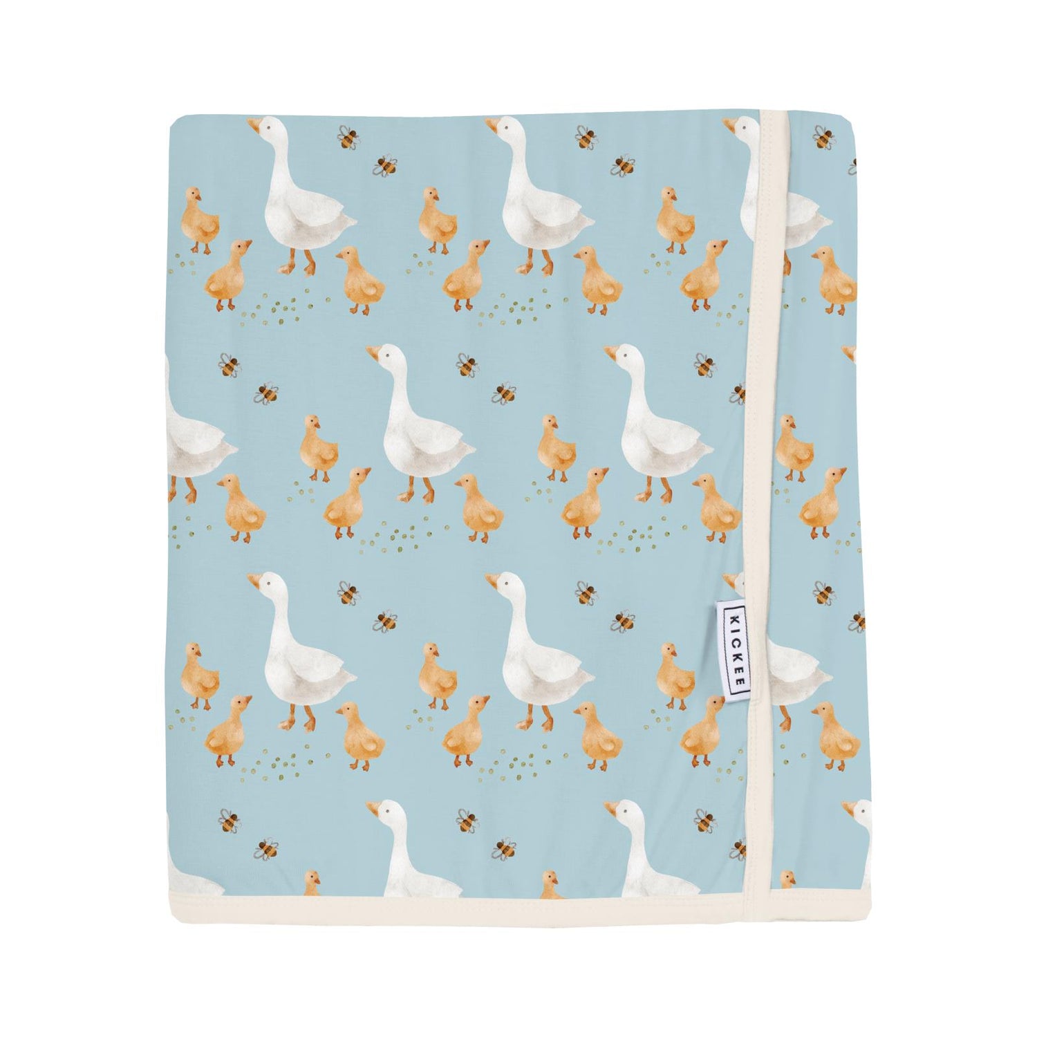 Swaddle Perfect Blanket in Spring Sky Feeding Ducks (341760)