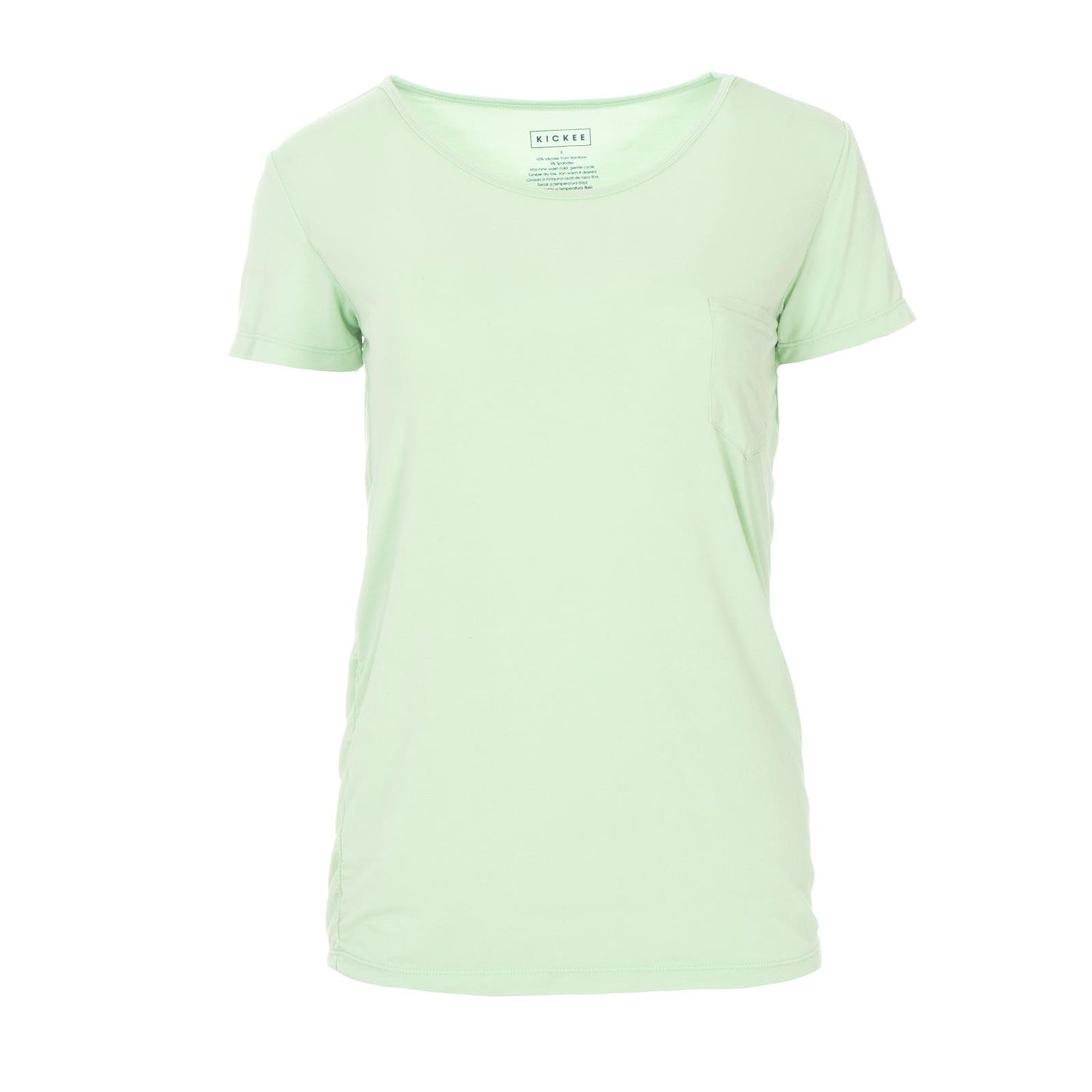 Short Sleeve Relaxed Tee with Pocket in Pistachio (359801)