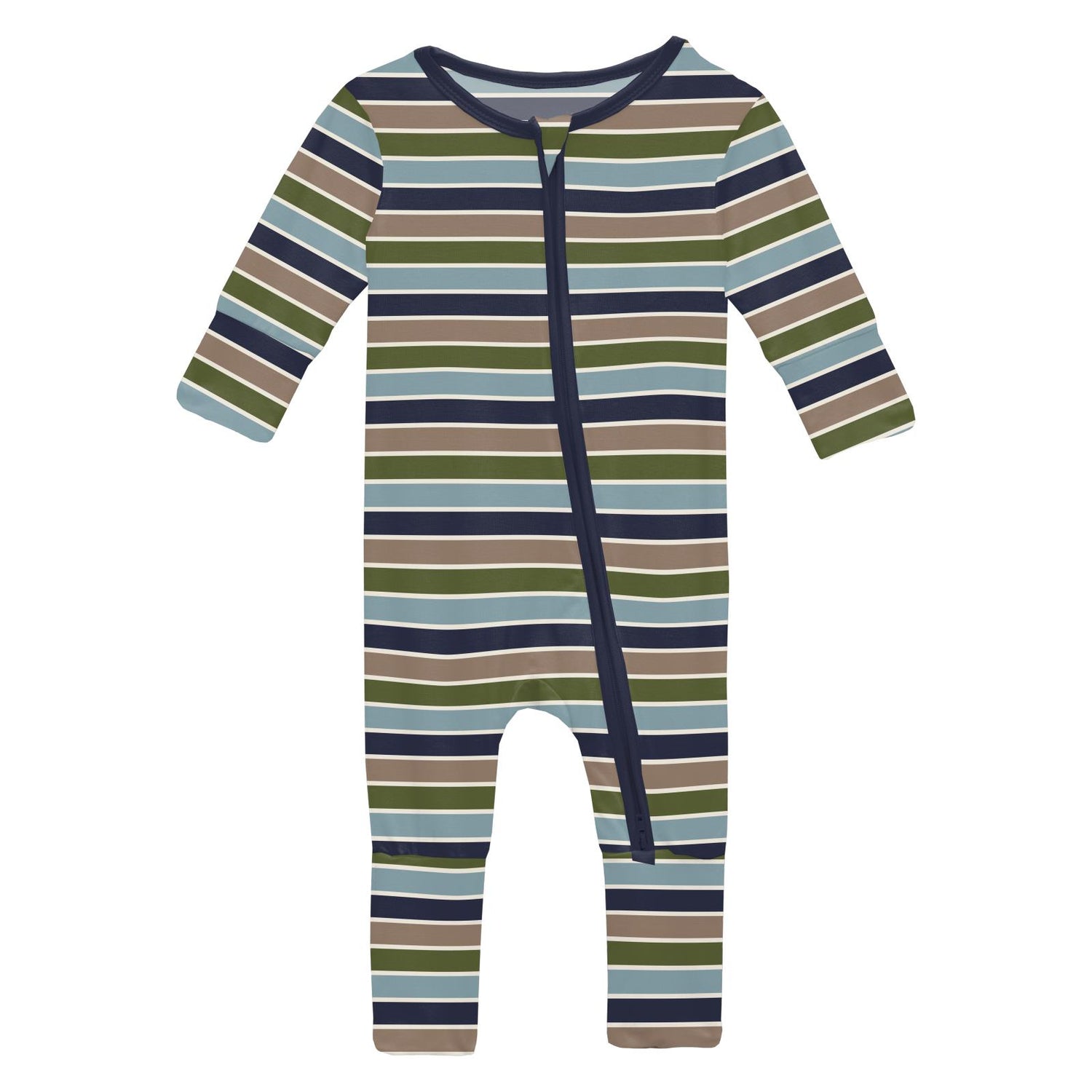 Print Convertible Coverall in Fall Vibes Stripe (369710)