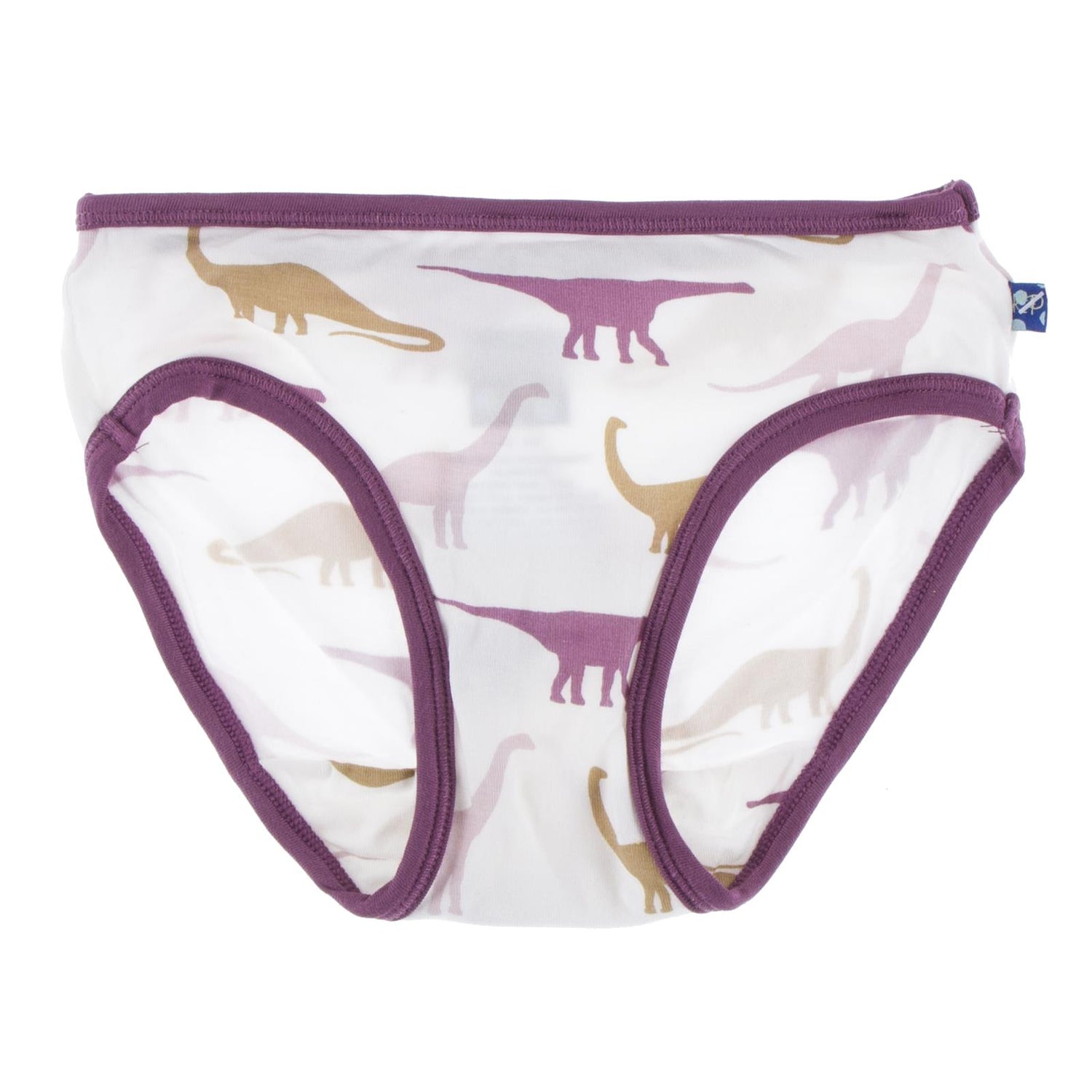 Print Girl Underwear in Natural Sauropods with Amethyst (193856)