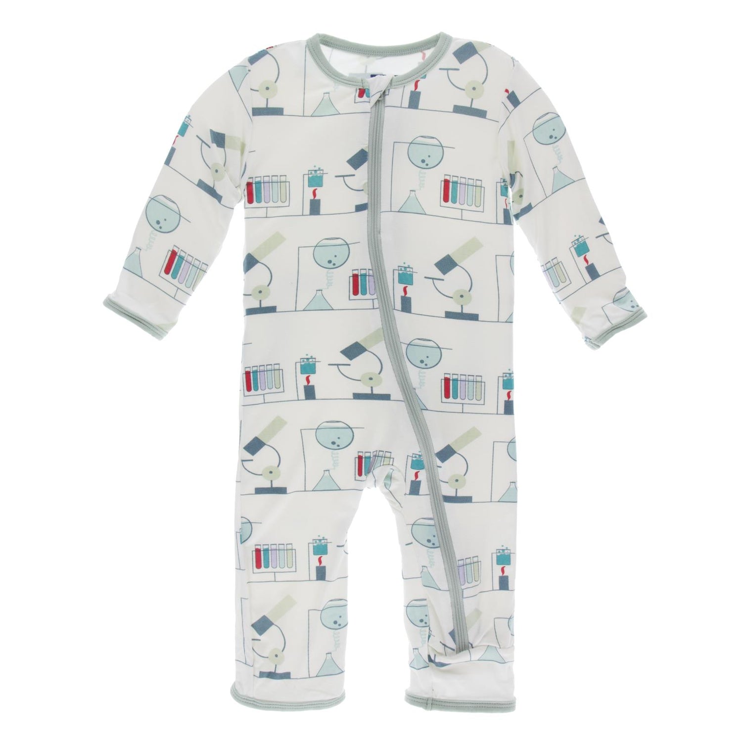 Print Coverall with Zipper in Natural Chemistry Lab (194844)