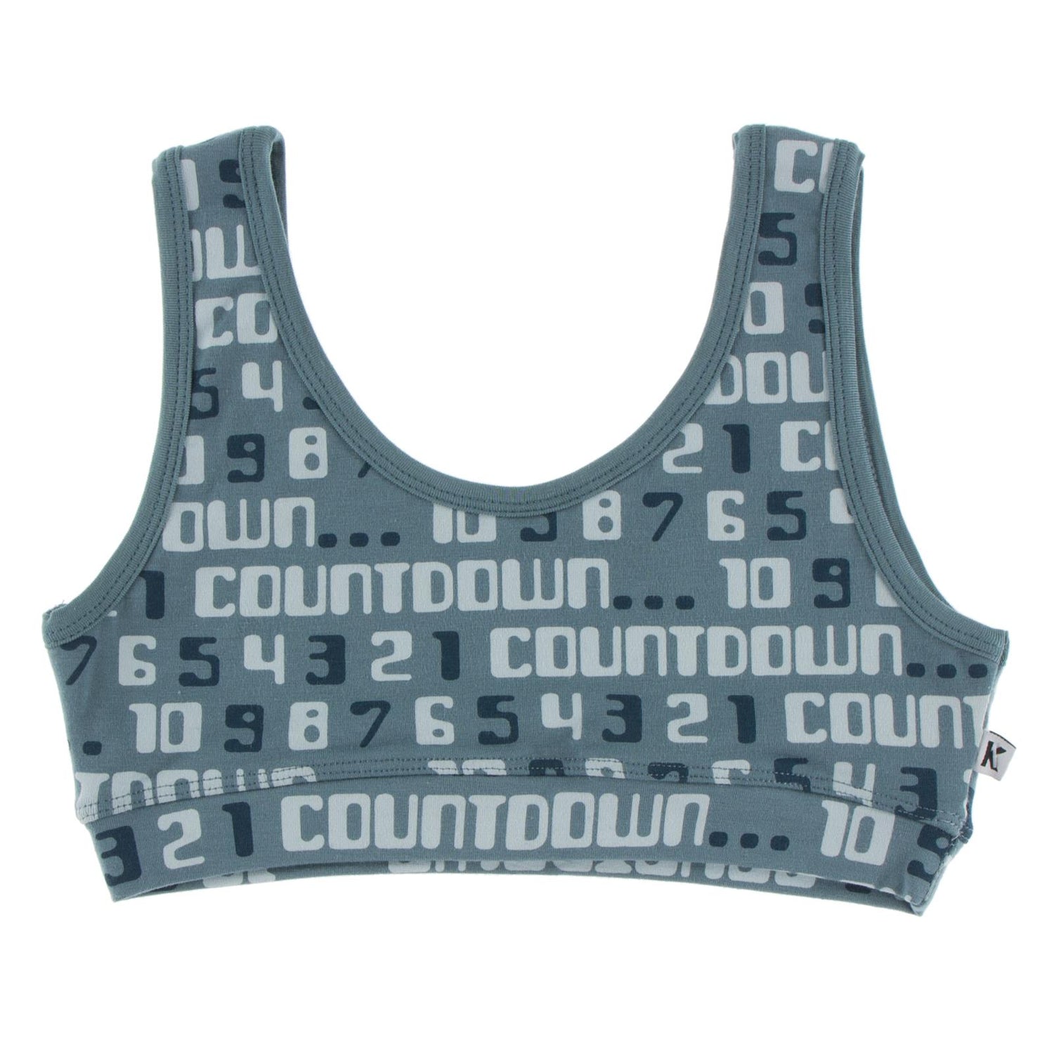 Print Luxe Sports Bra in Dusty Sky Countdown (196173)