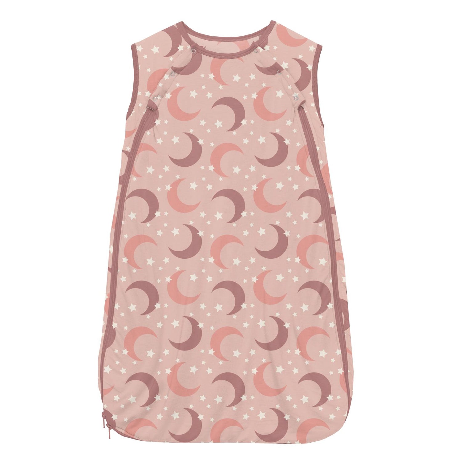 Print Fluffle Sleep Bag with Dual Access in Peach Blossom Moon and Stars (246720)