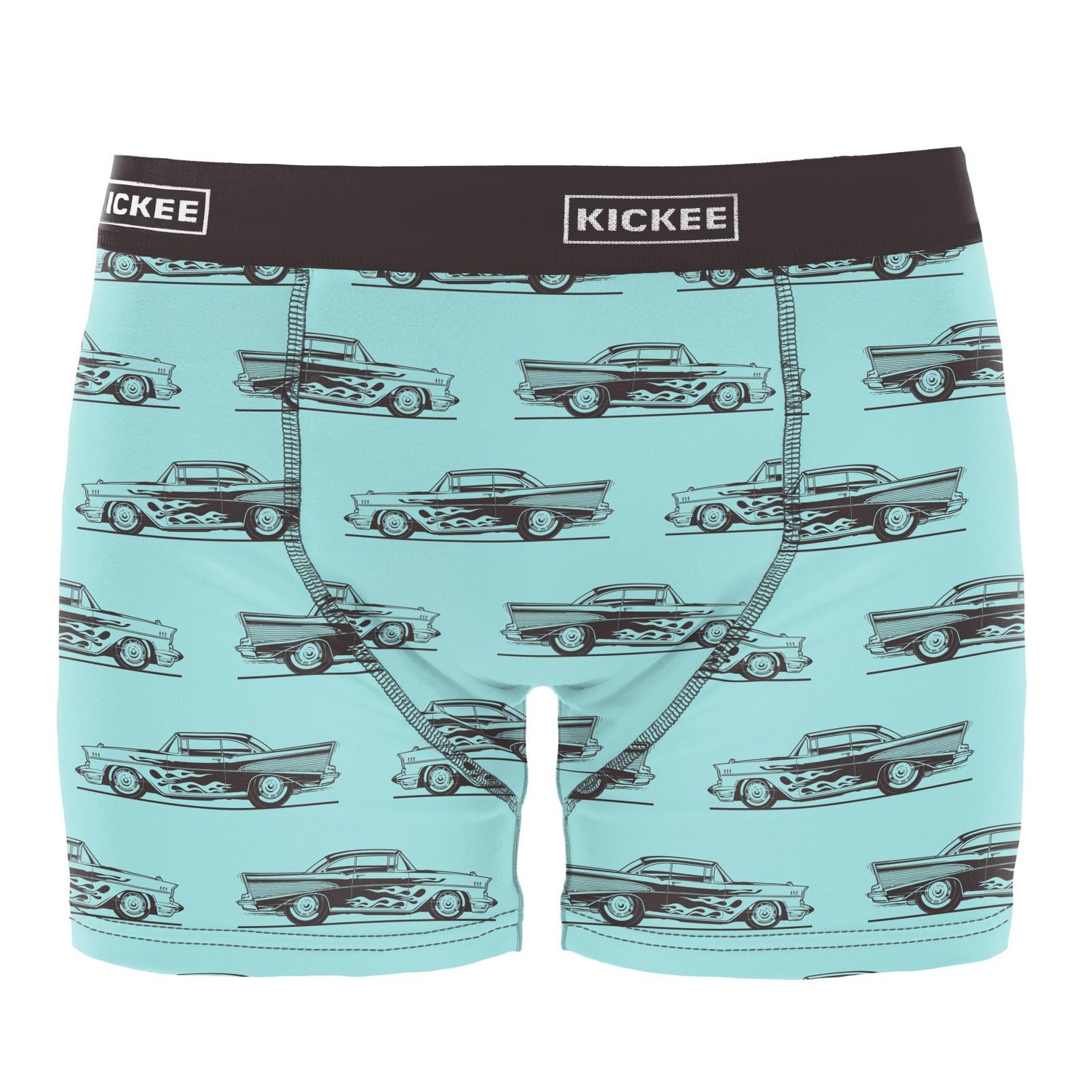 Men's Print Boxer Brief in Summer Sky Hot Rod (242518)