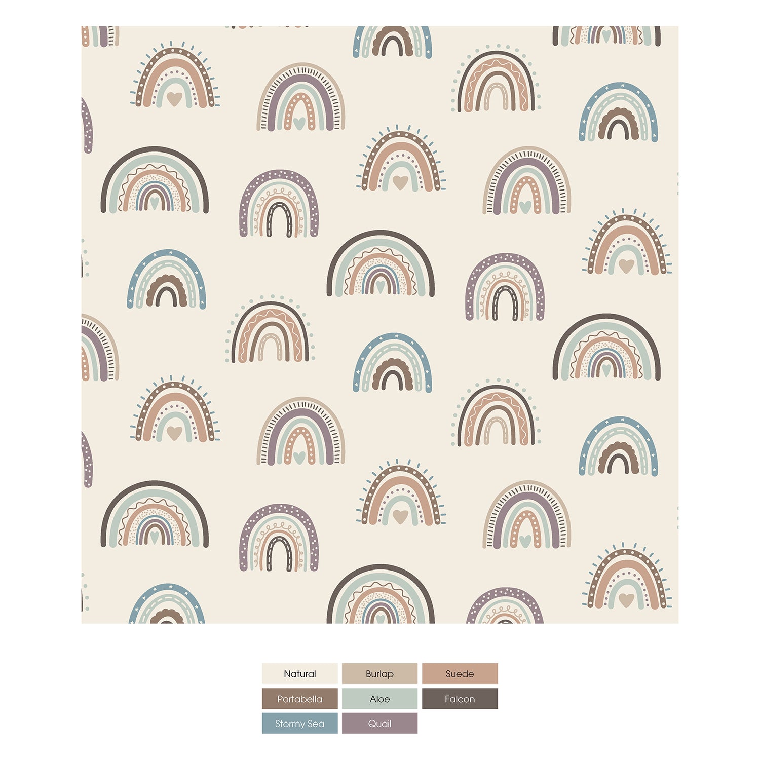 Print Swaddling Blanket in Earthy Rainbows (354752)