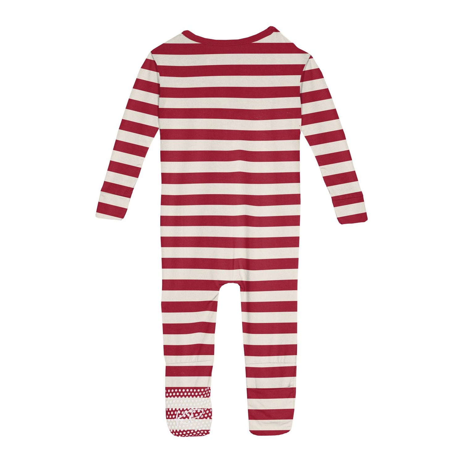 Print Convertible Sleeper with Zipper in Classic Candy Cane Stripe (275549)