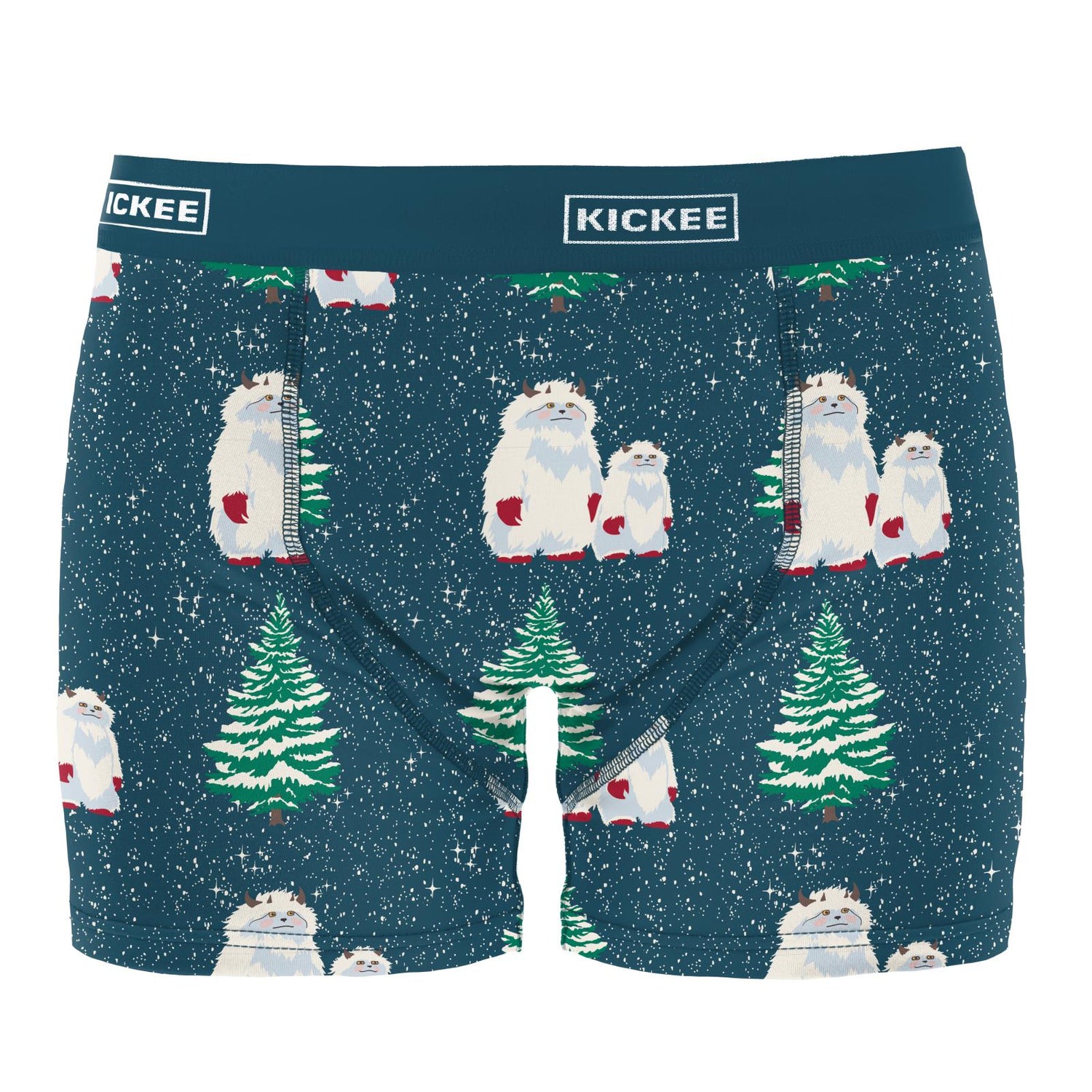 Men's Print Boxer Brief in Peacock Yeti